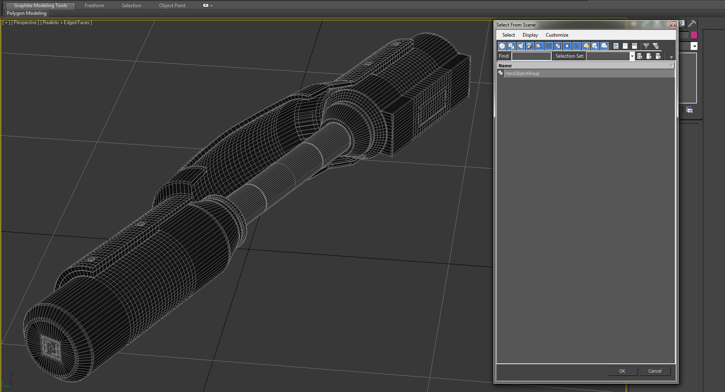 3D model Anodized Ram Hydraulic Cylinder 4 Sci Fi