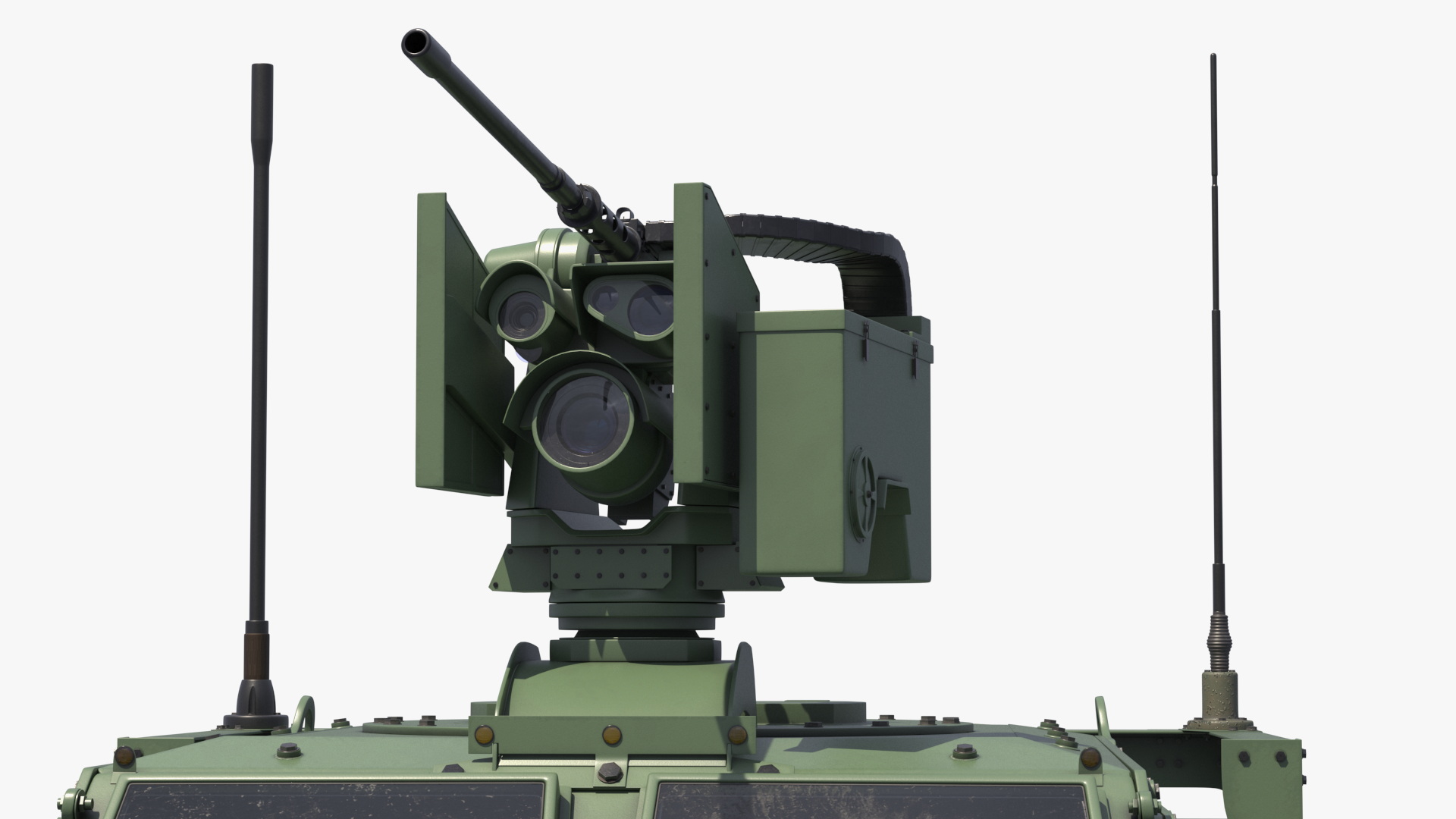 Tactical Vehicle with Heavy Machine Gun Rigged - view 11