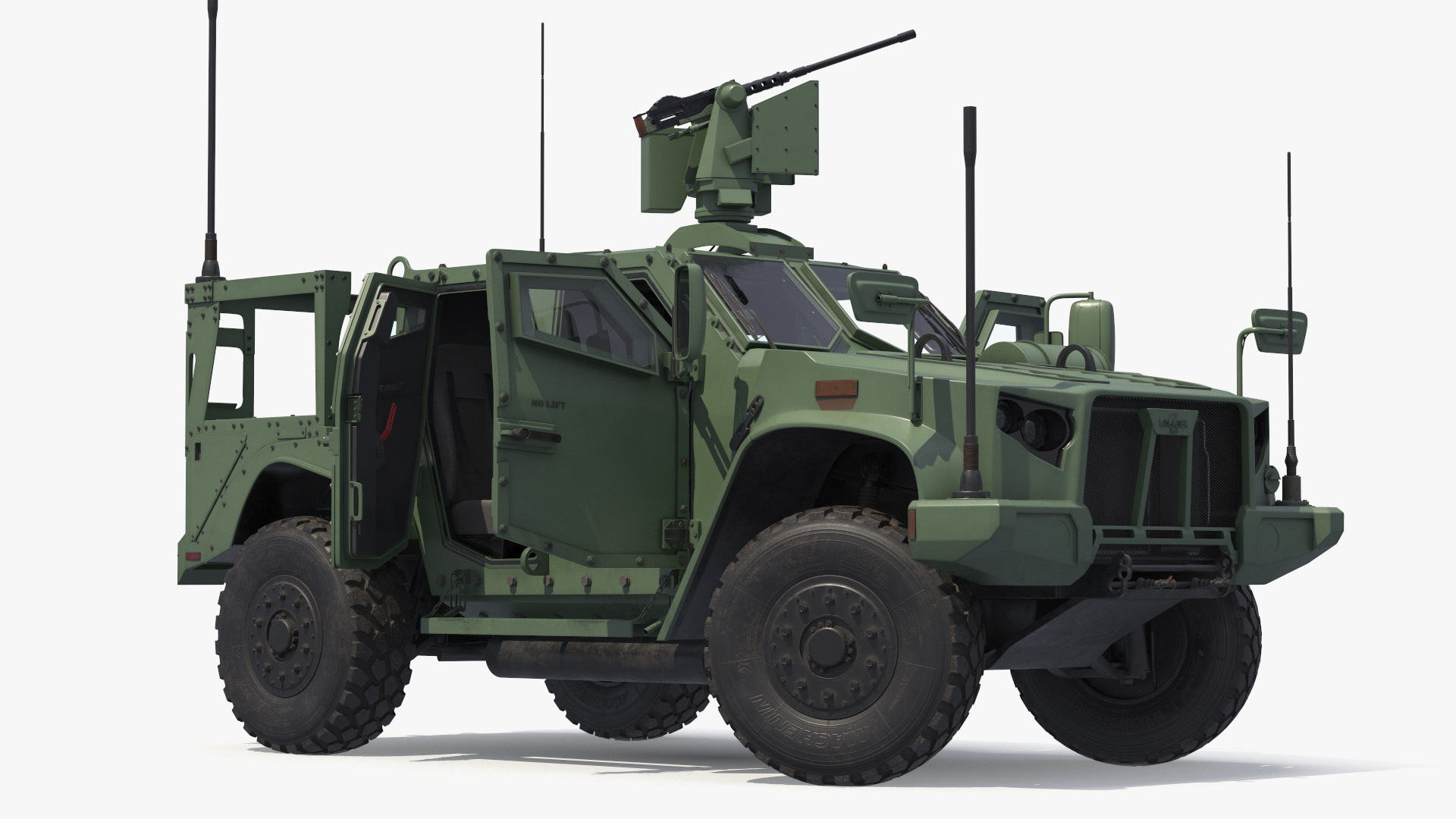 Tactical Vehicle with Heavy Machine Gun Rigged - view 5