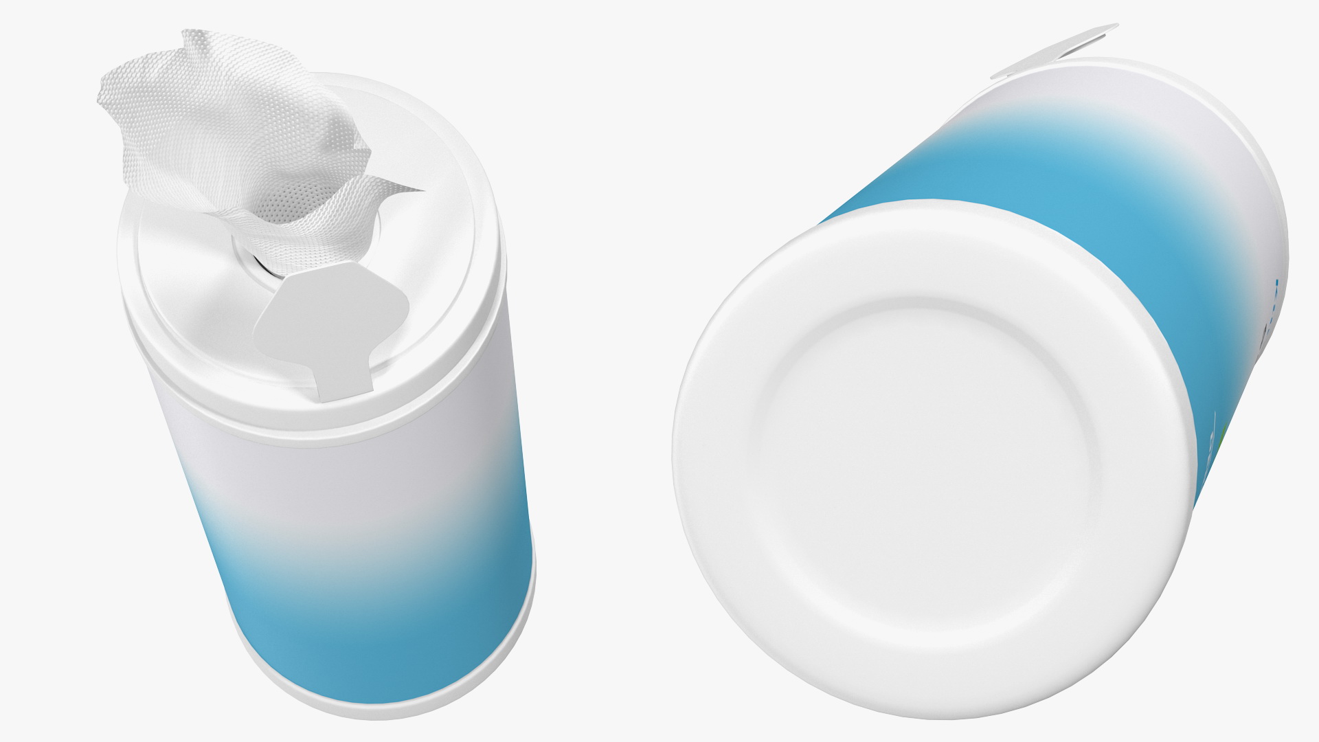 Opened Sanitizing Wipes 80 Count Small Canister 3D