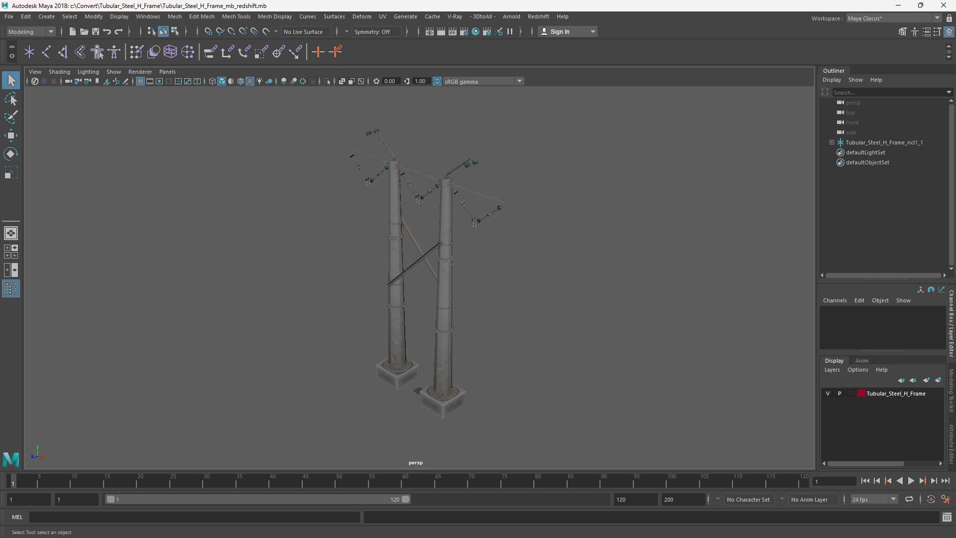 Tubular Steel H Frame - view 11