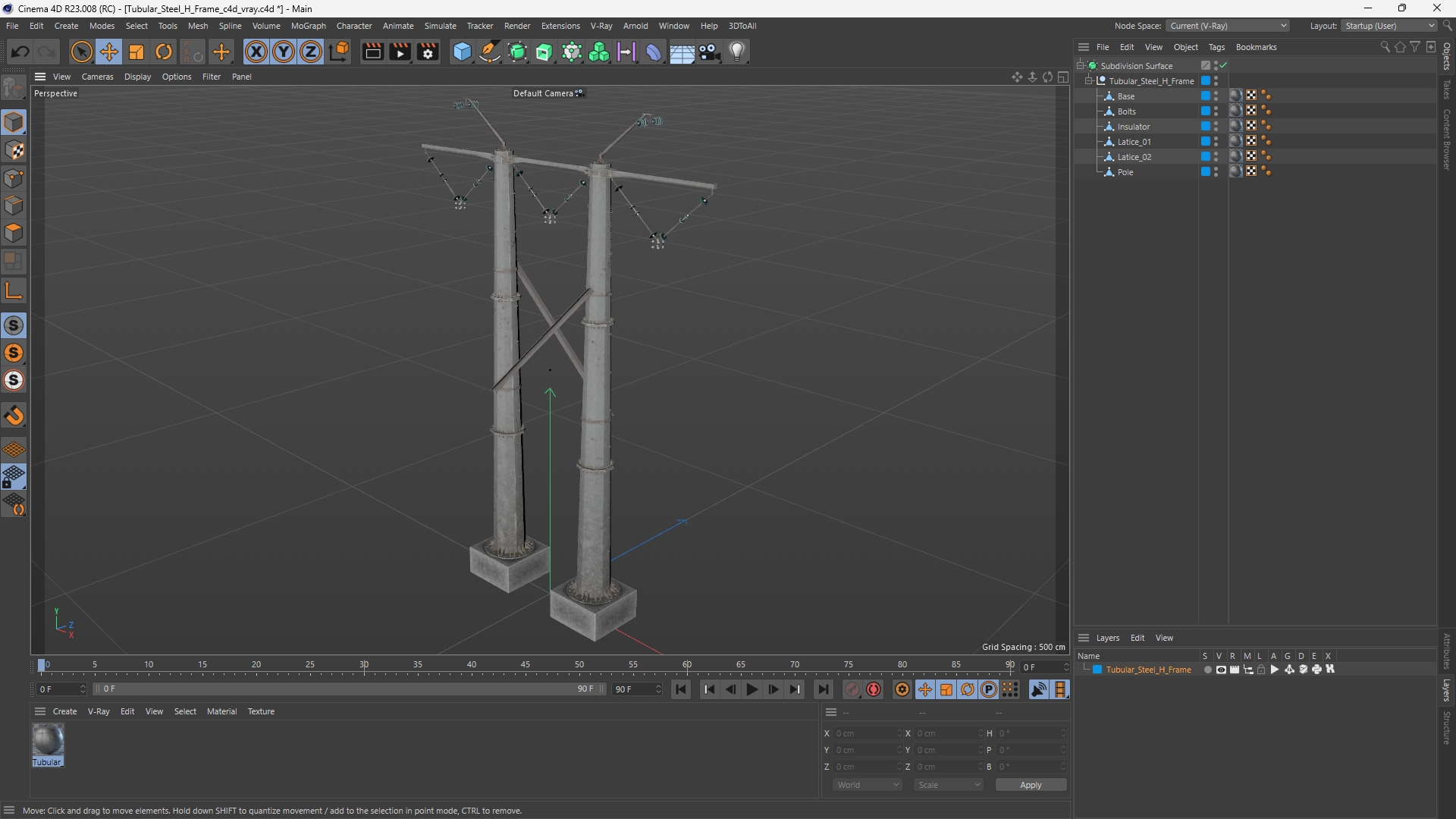 Tubular Steel H Frame - view 12