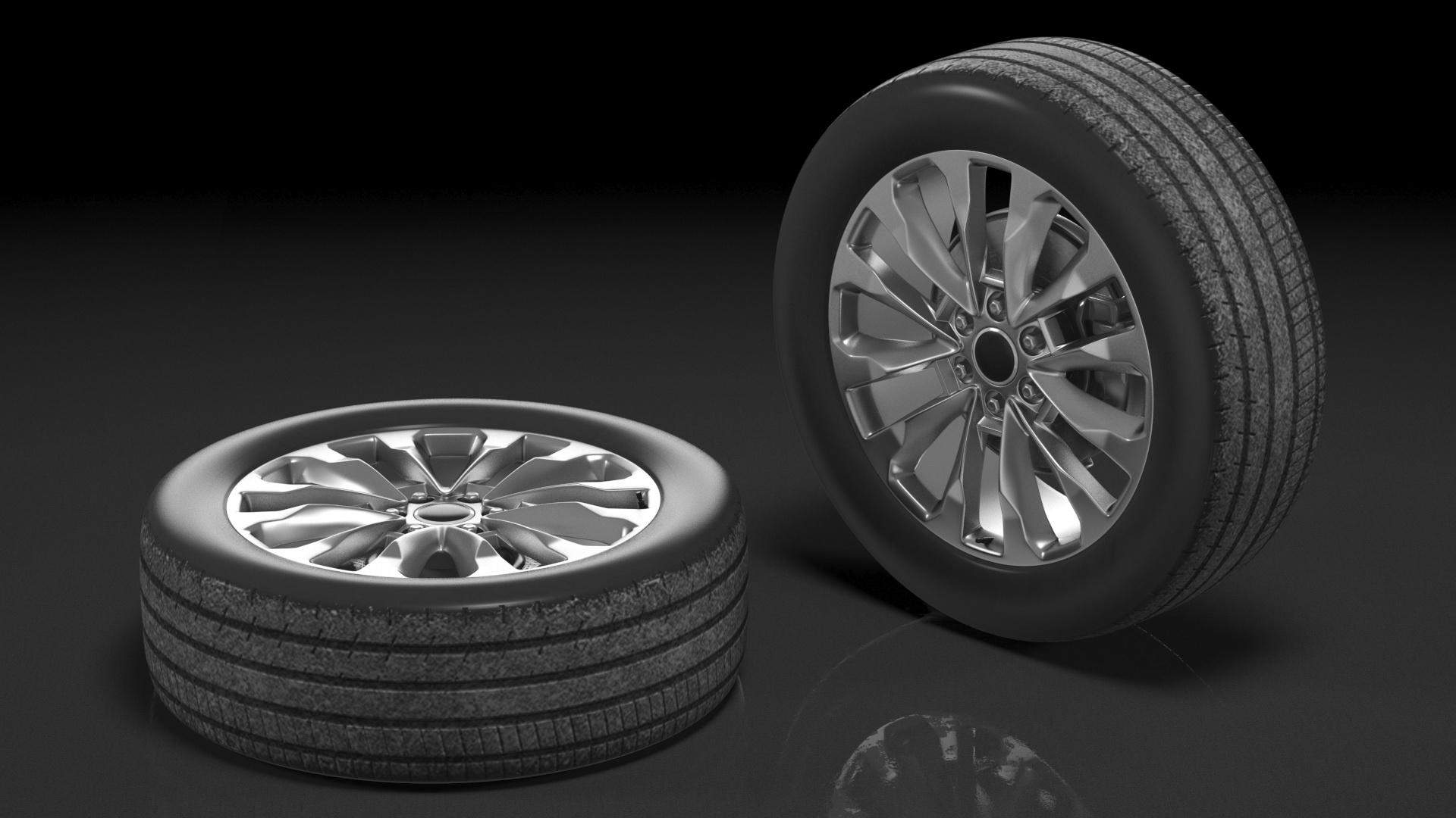 SUV Wheel 3D model
