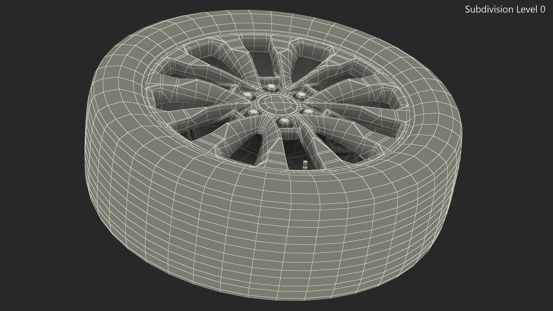 SUV Wheel 3D model