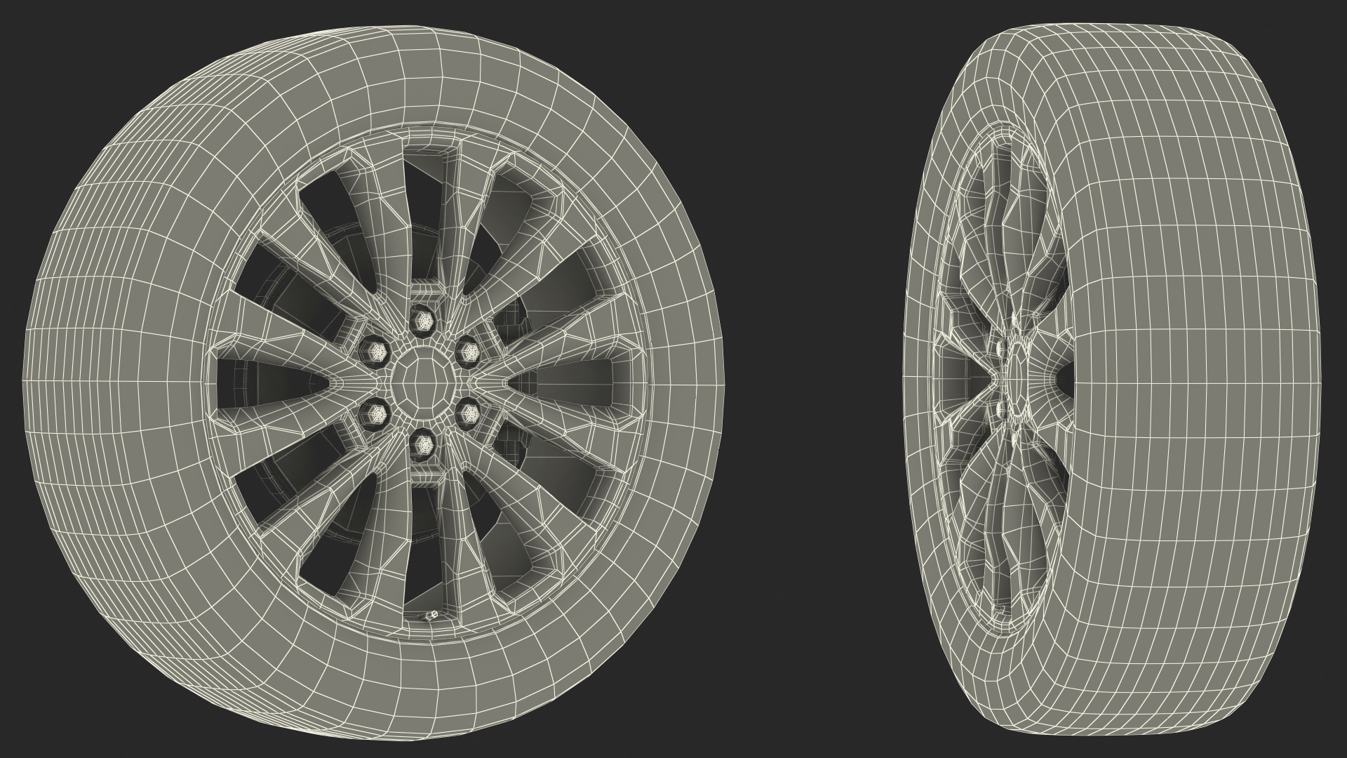 SUV Wheel 3D model