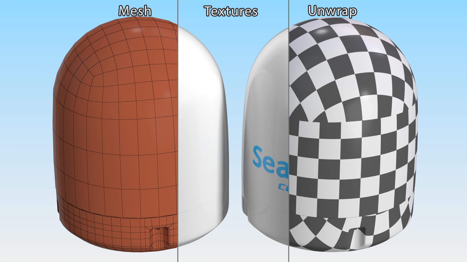 Sea Tel Cobham Satellite Antenna Dome 3D