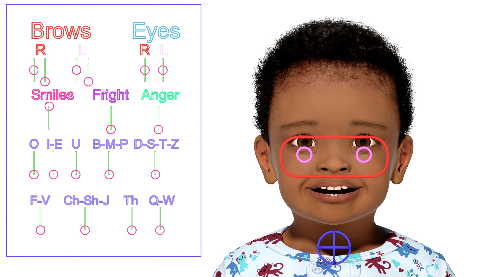 3D Little African Boy Light Skin in Full Bodysuit Rigged model