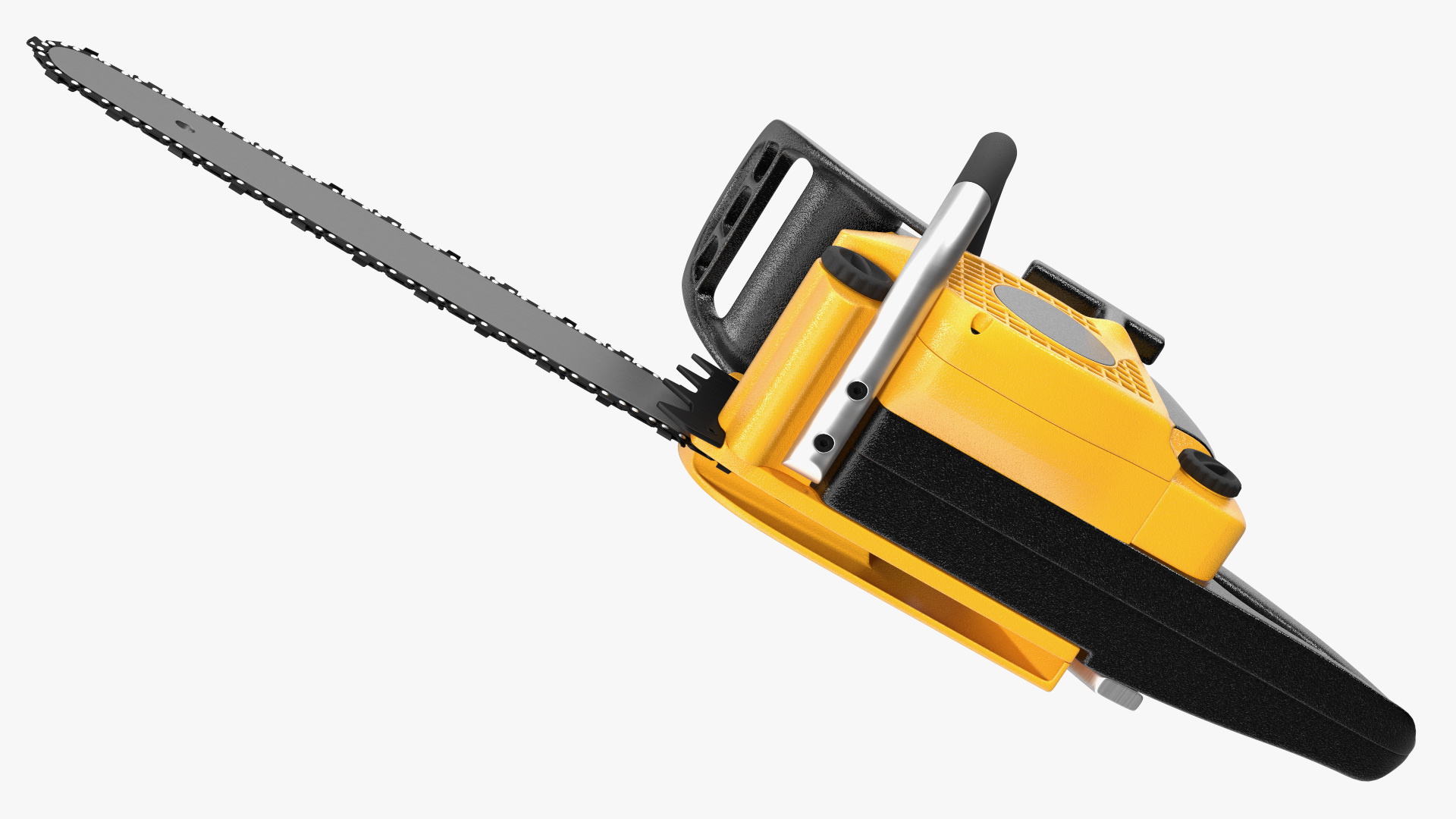 Gas Chainsaw Yellow 3D model