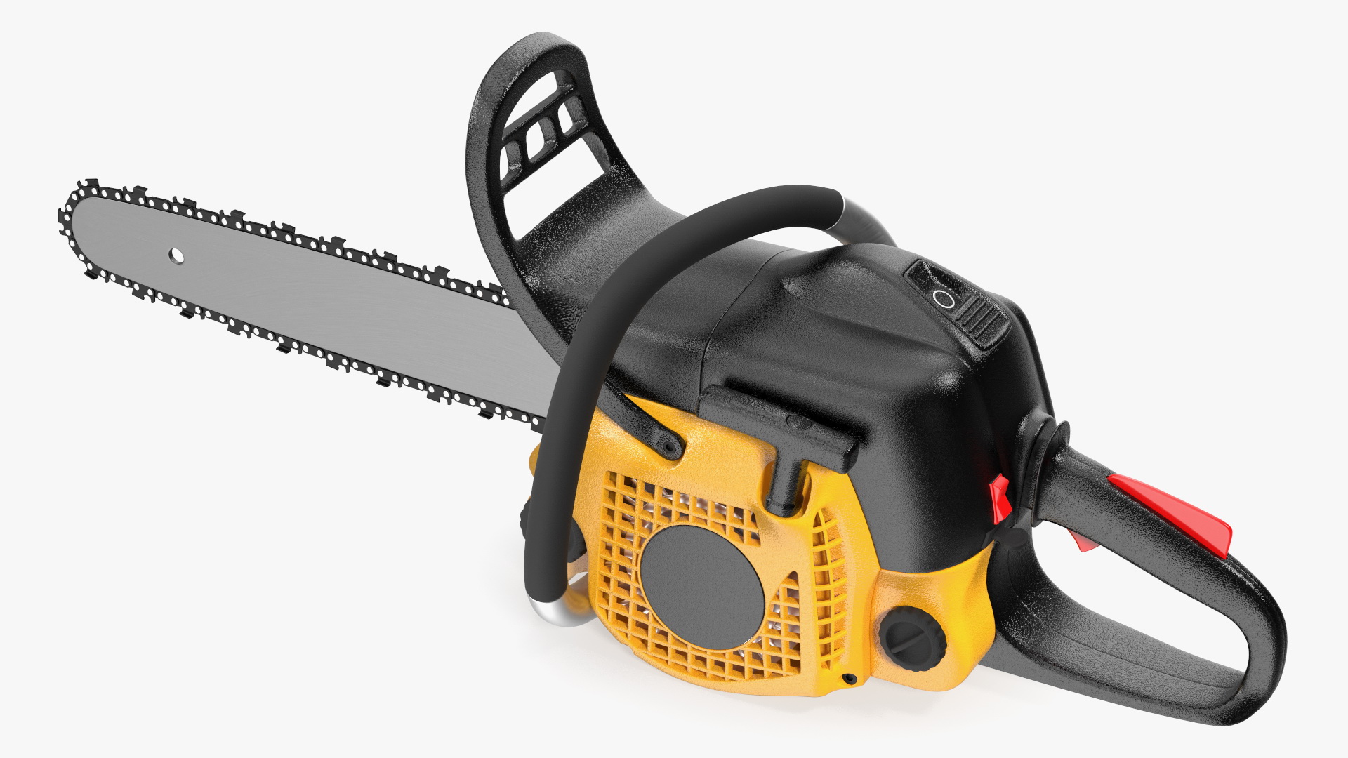 Gas Chainsaw Yellow 3D model