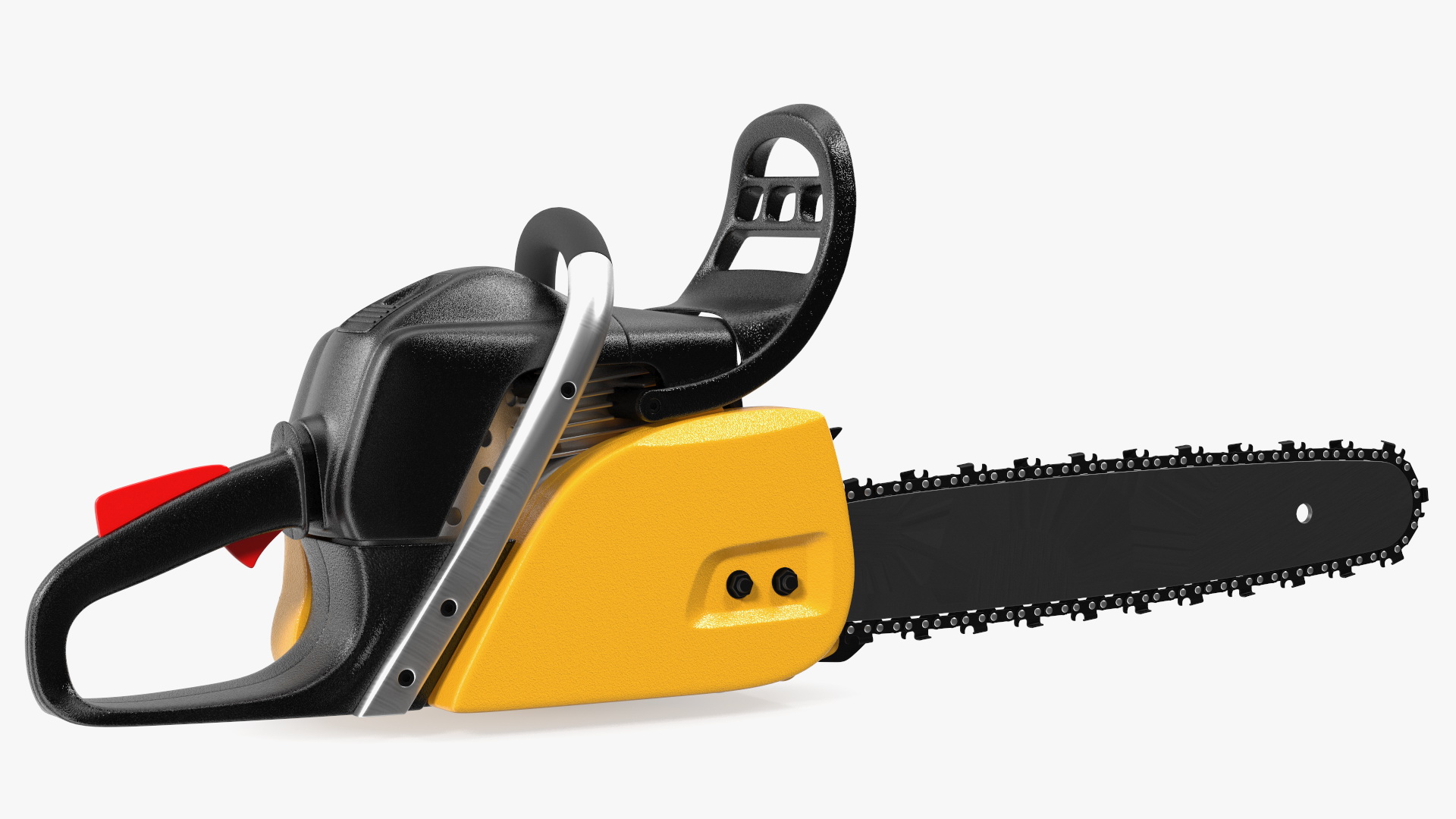 Gas Chainsaw Yellow 3D model