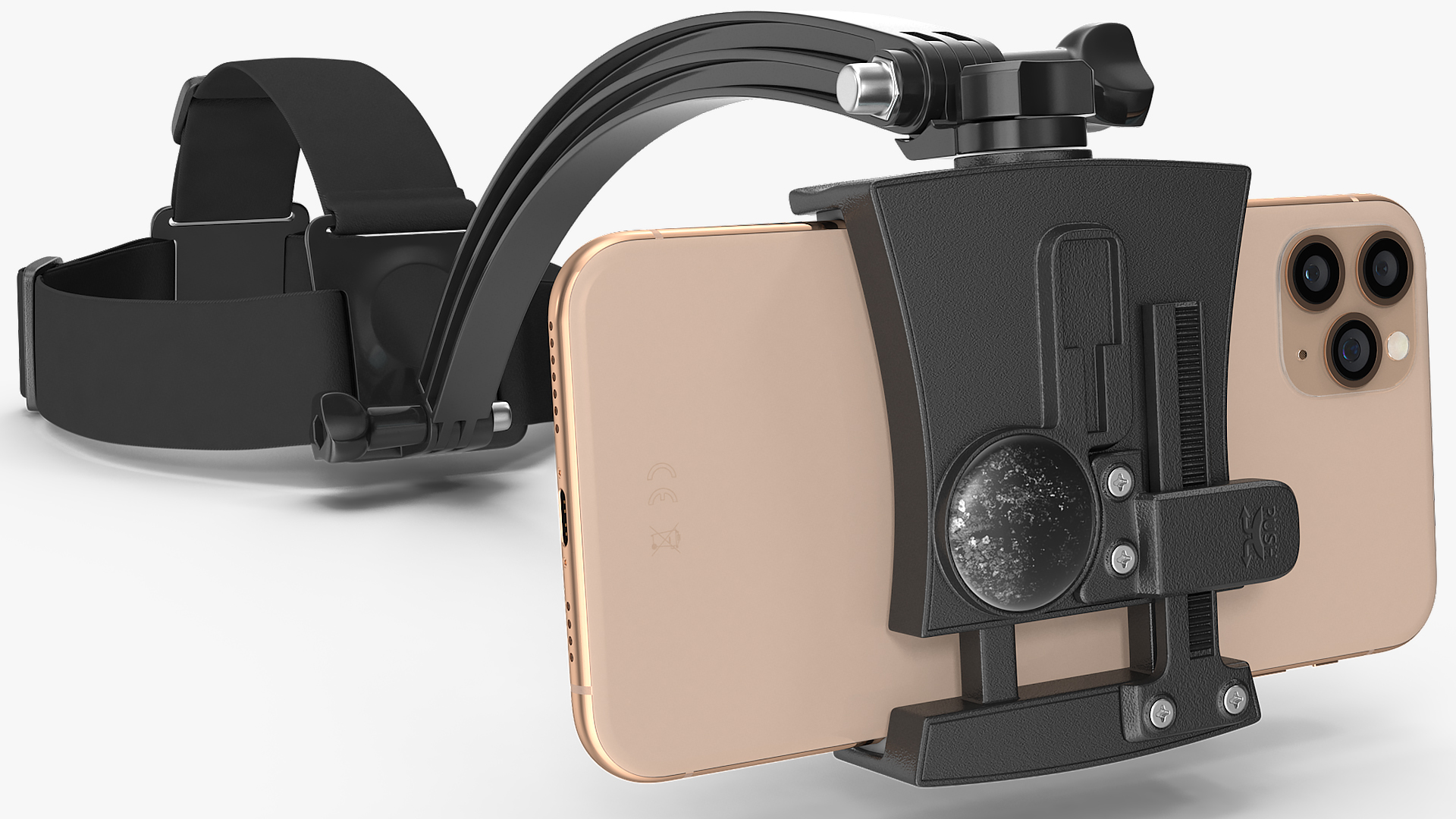 Head Mount Smartphone Holder with Phone 3D model