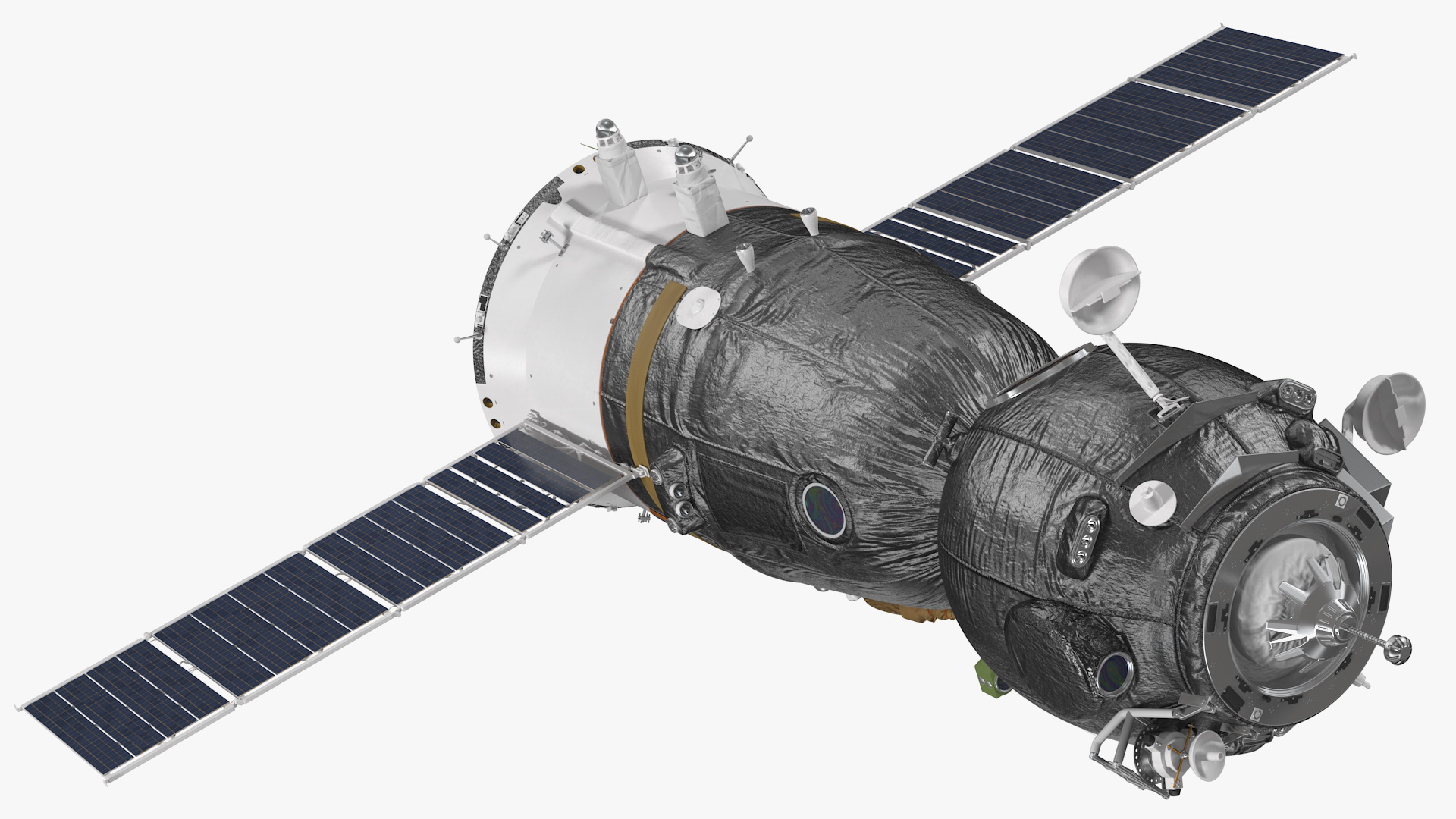 3D Soyuz MS Manned Spacecraft