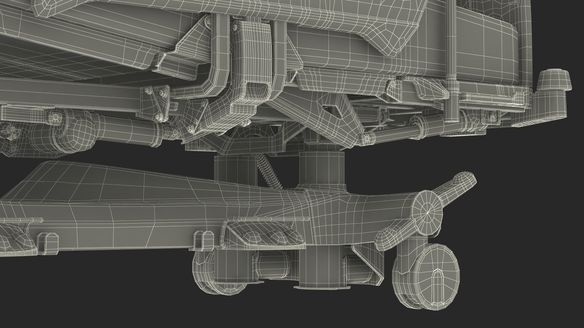 3D model Patient on LINET Intensive Care Bed