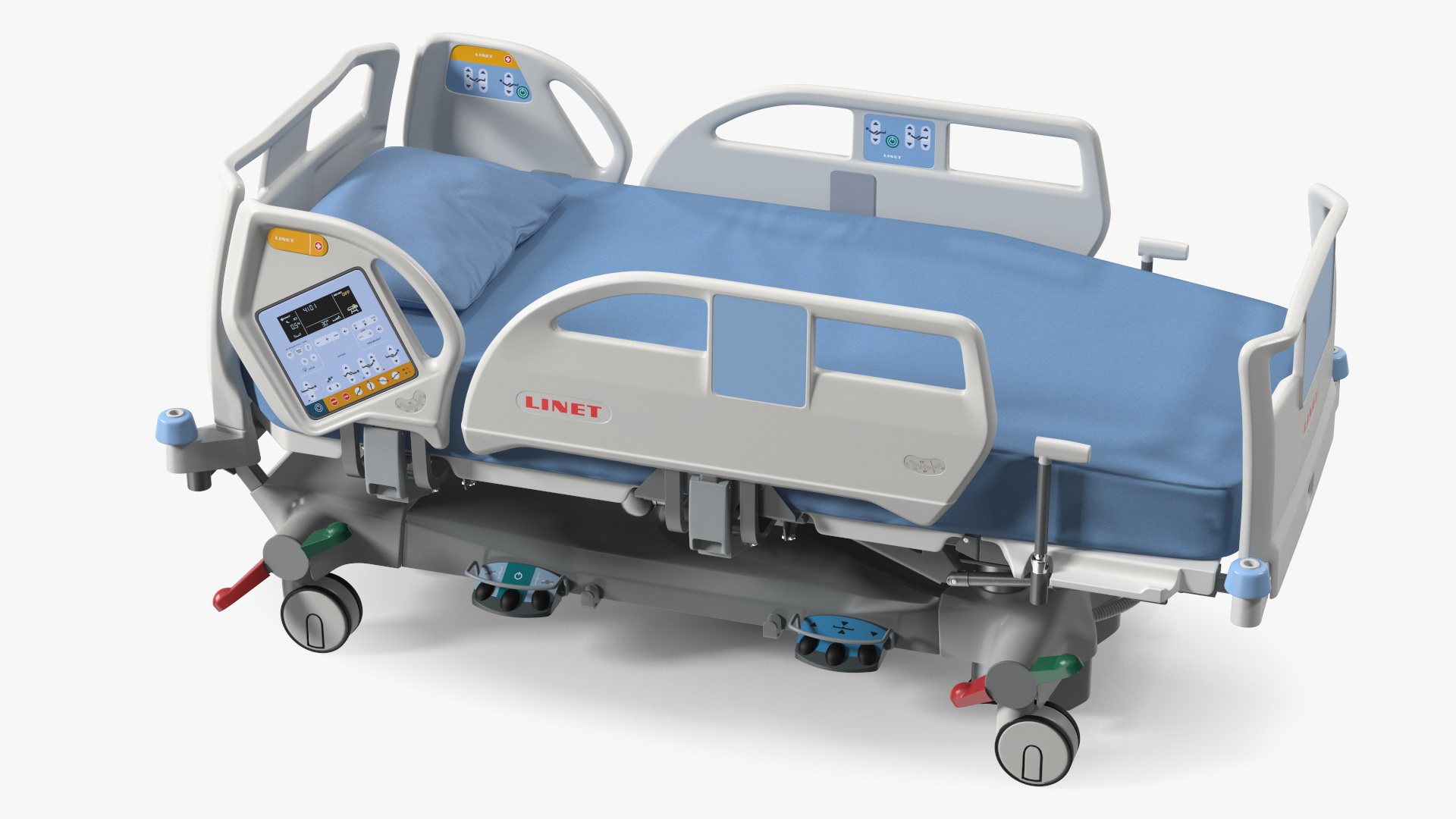 3D model Patient on LINET Intensive Care Bed