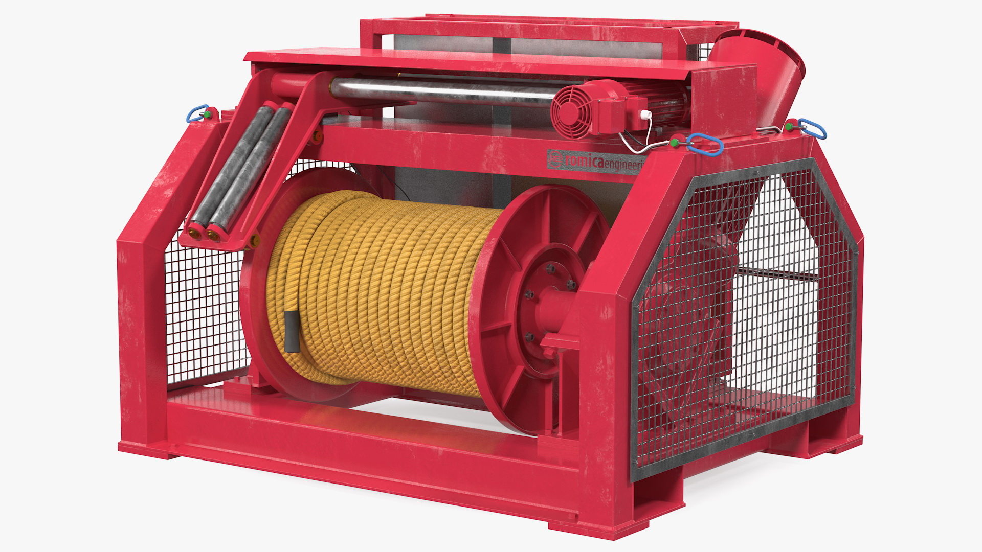 Romica Mooring Winch Rigged 3D