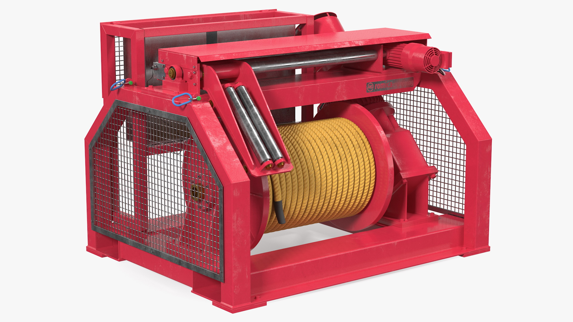 Romica Mooring Winch Rigged 3D