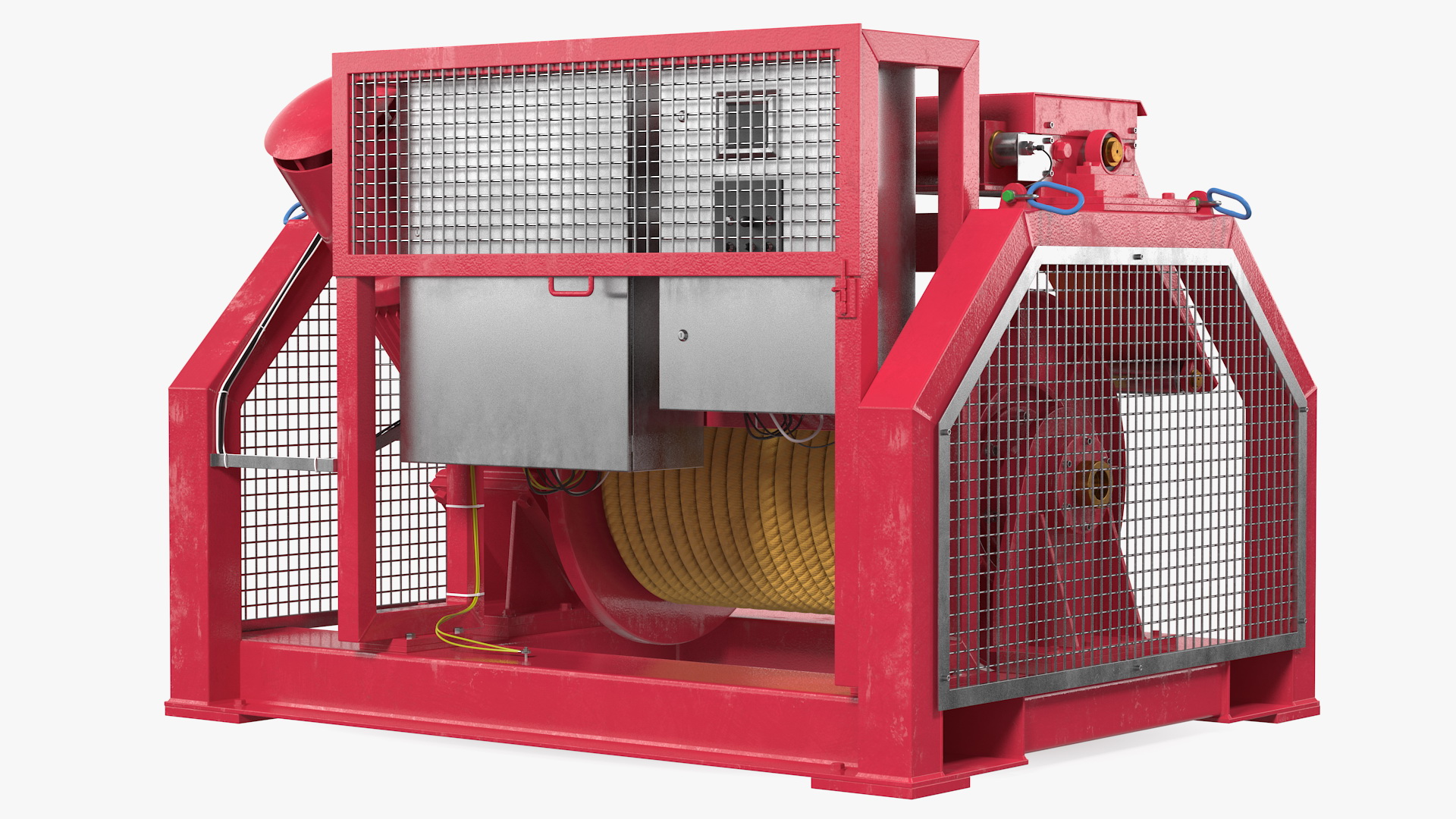 Romica Mooring Winch Rigged 3D