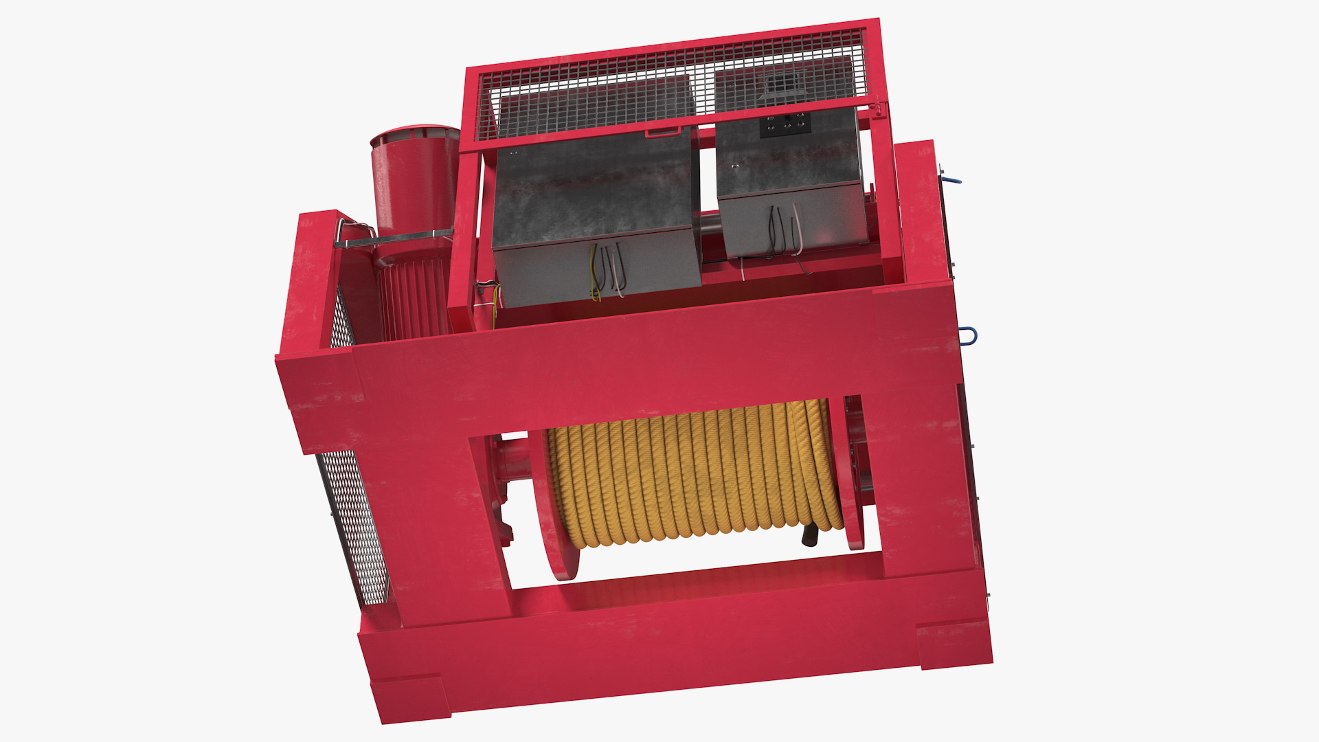 Romica Mooring Winch Rigged 3D