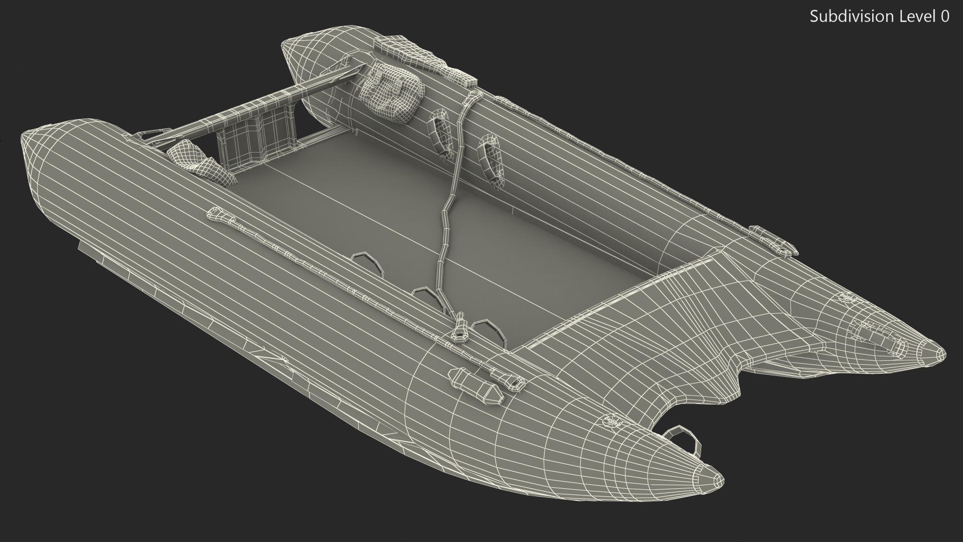 Racing Boat Gemini Zapcat F1 Black 3D model