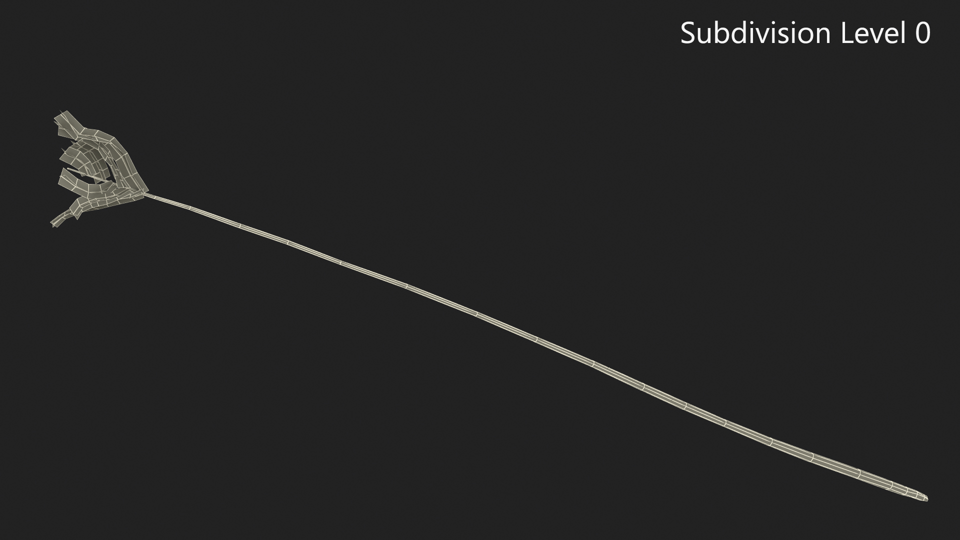 3D Naked Feather model