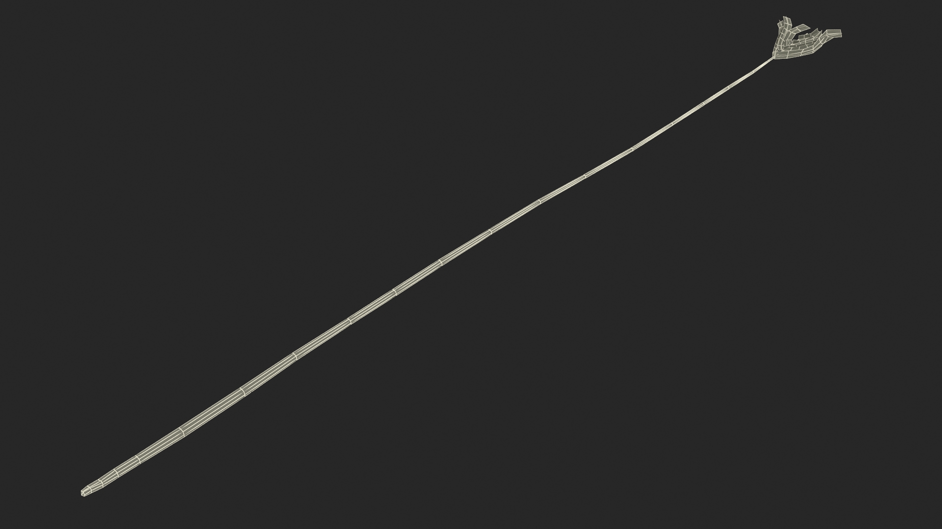 3D Naked Feather model