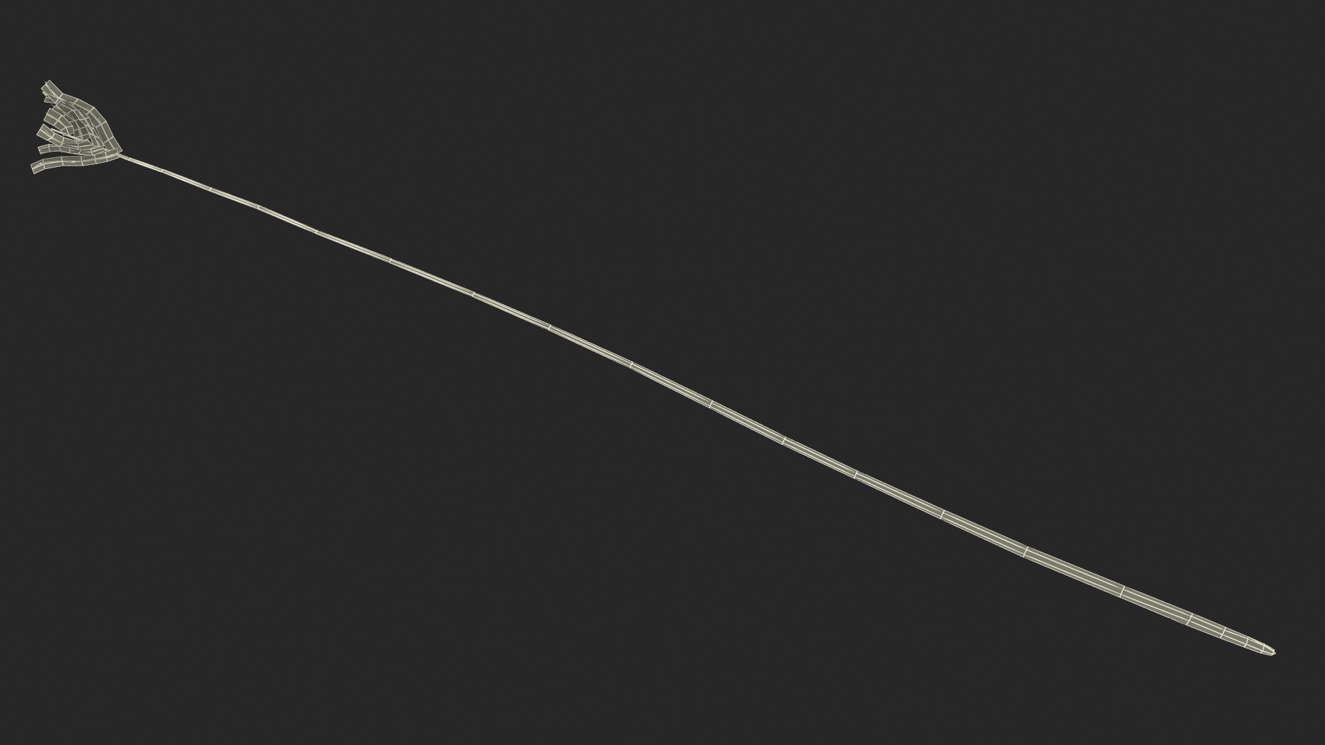 3D Naked Feather model
