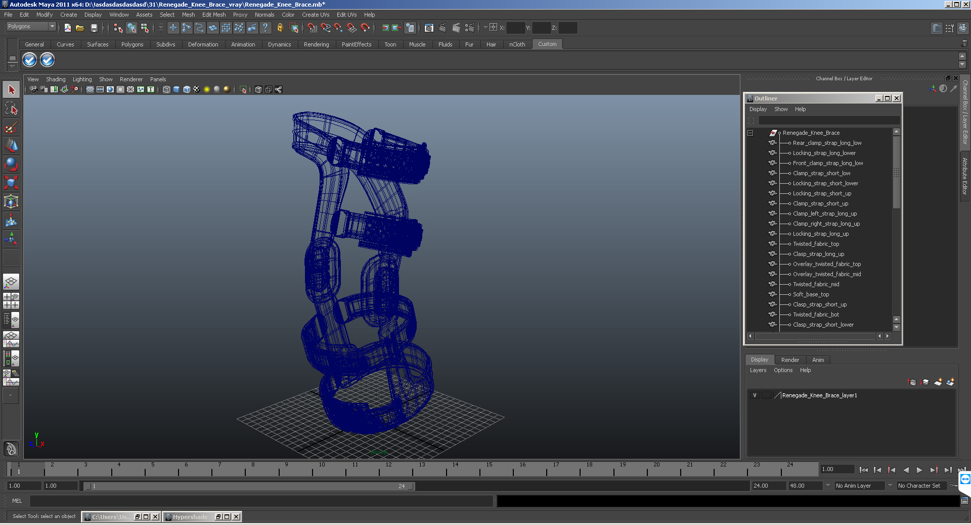 Renegade Knee Brace 3D model