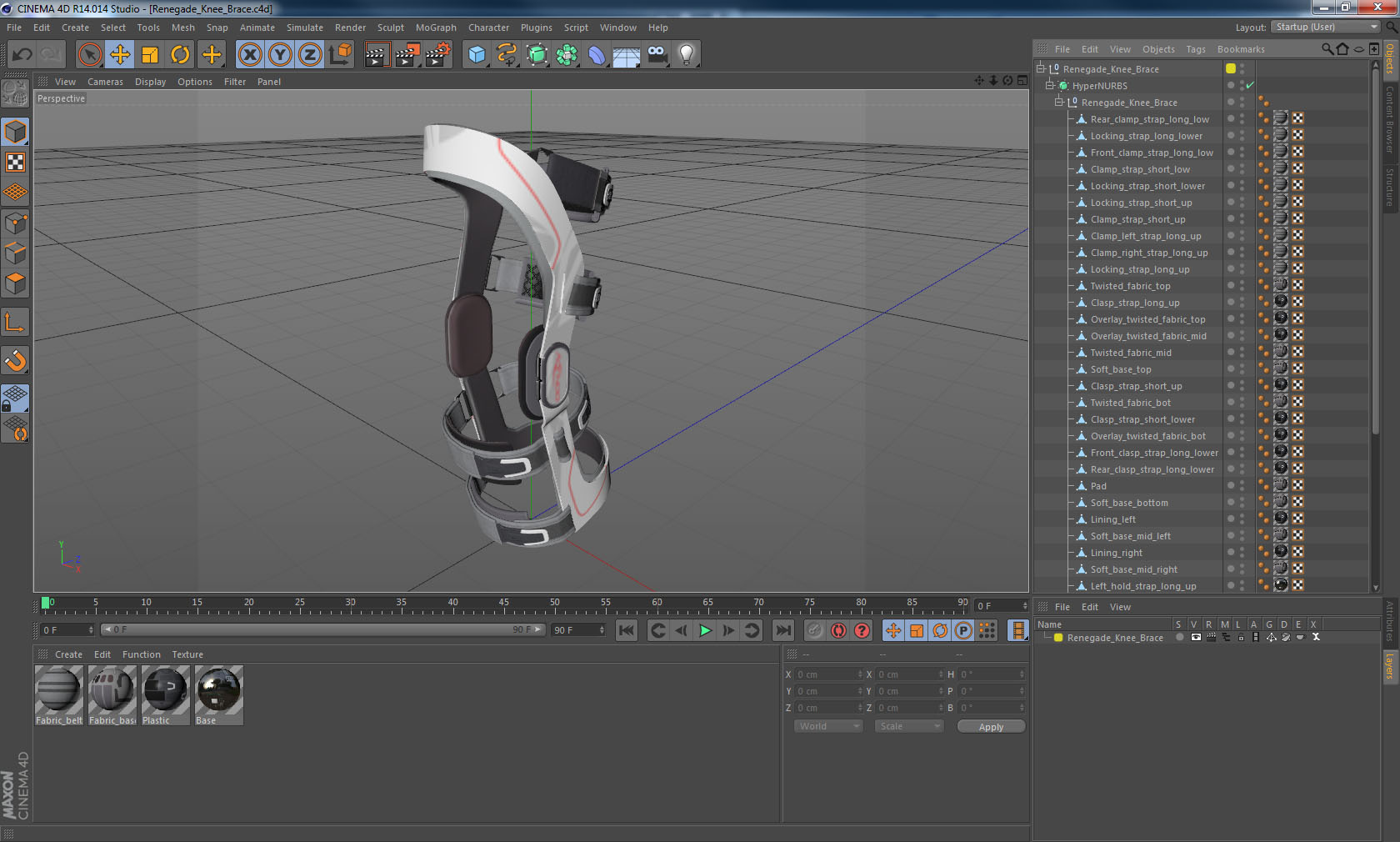 Renegade Knee Brace 3D model
