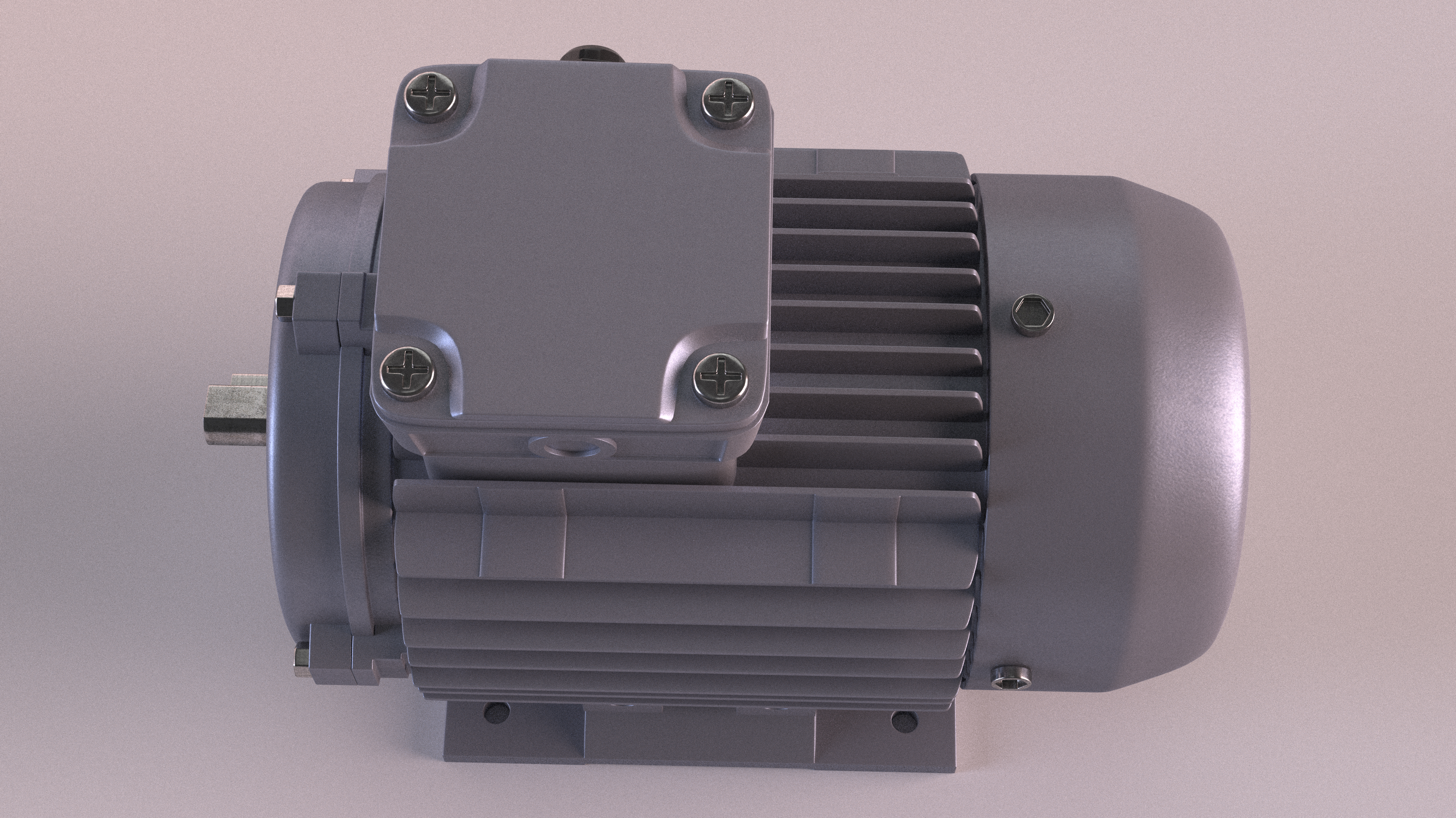Single Phase Electric Motor 3D