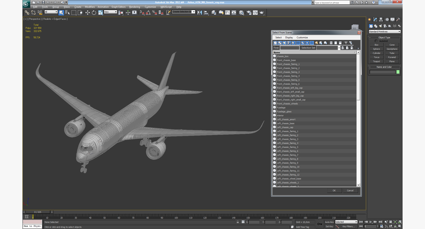 3D Airbus A350 900 Generic model