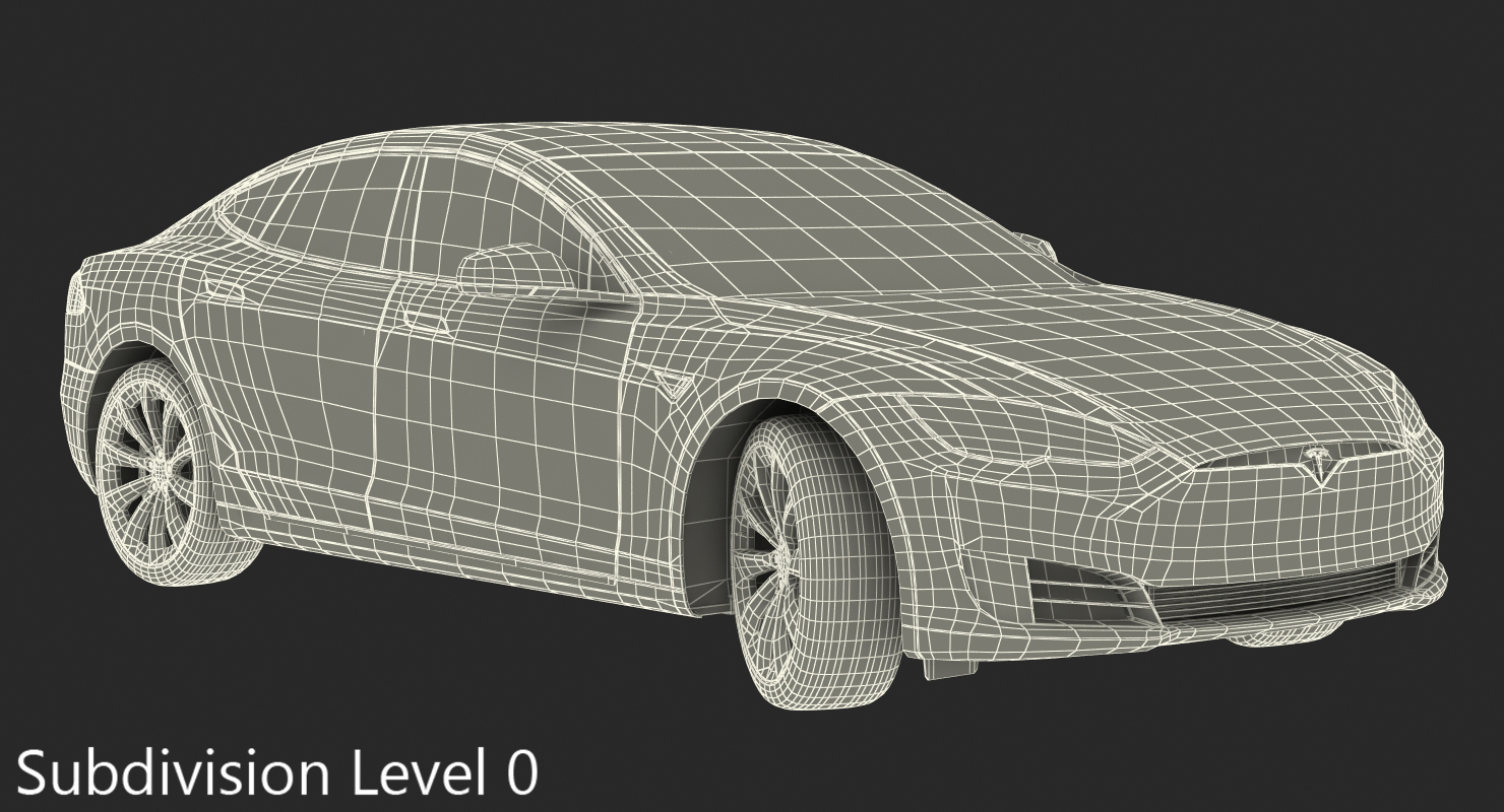 3D Tesla Model S 75 2017