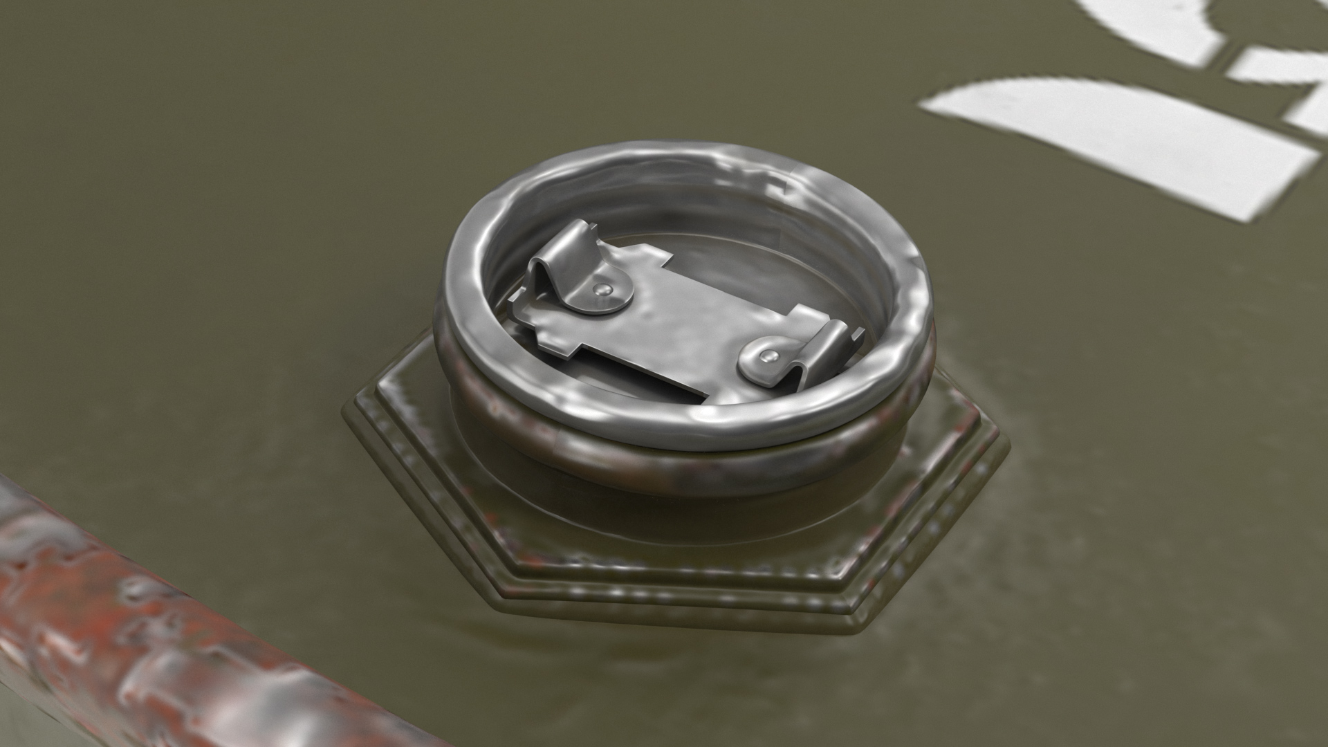 3D model Old Gasoline 95 Octane Metal Barrel