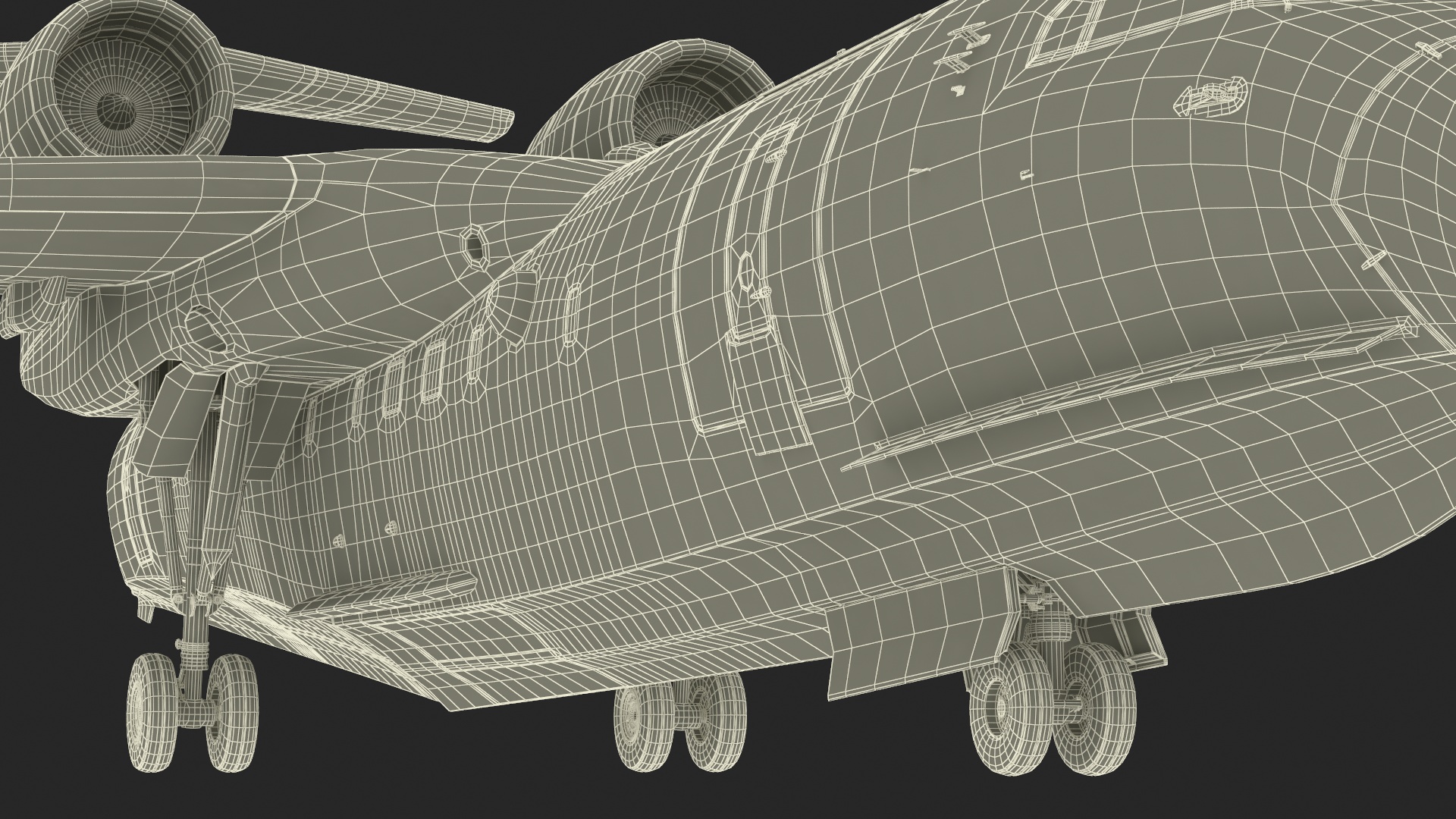 Beriev Be 200 Aircraft Rigged 3D model