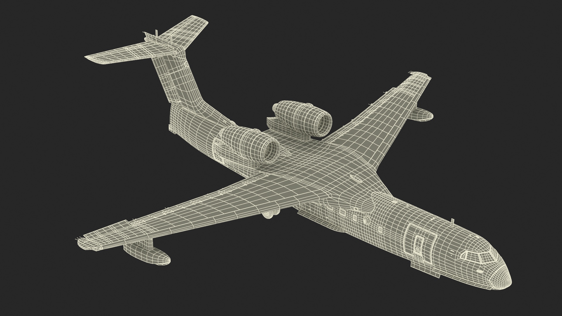 Beriev Be 200 Aircraft Rigged 3D model