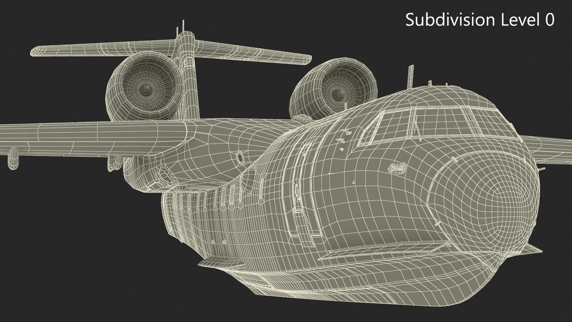 Beriev Be 200 Aircraft Rigged 3D model
