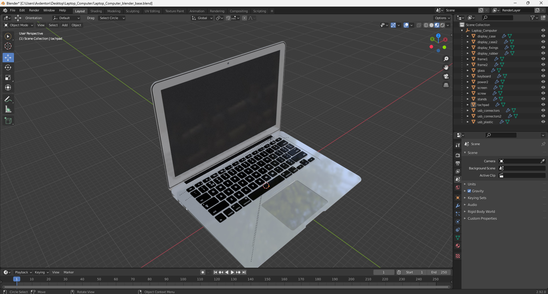 3D model Laptop Computer