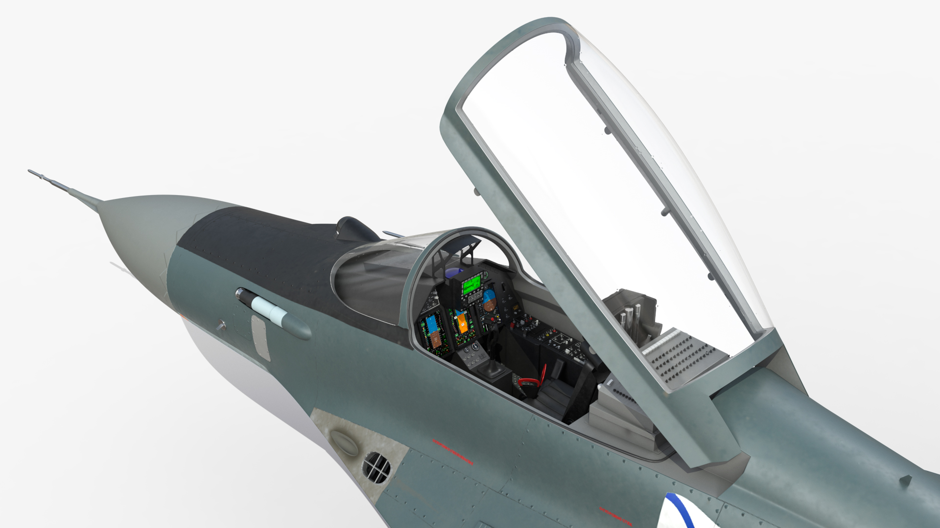 MiG 29KR Fulcrum D Russian Navy with Armament Rigged 3D
