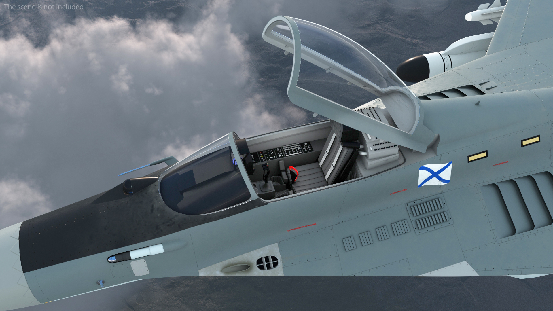 MiG 29KR Fulcrum D Russian Navy with Armament Rigged 3D