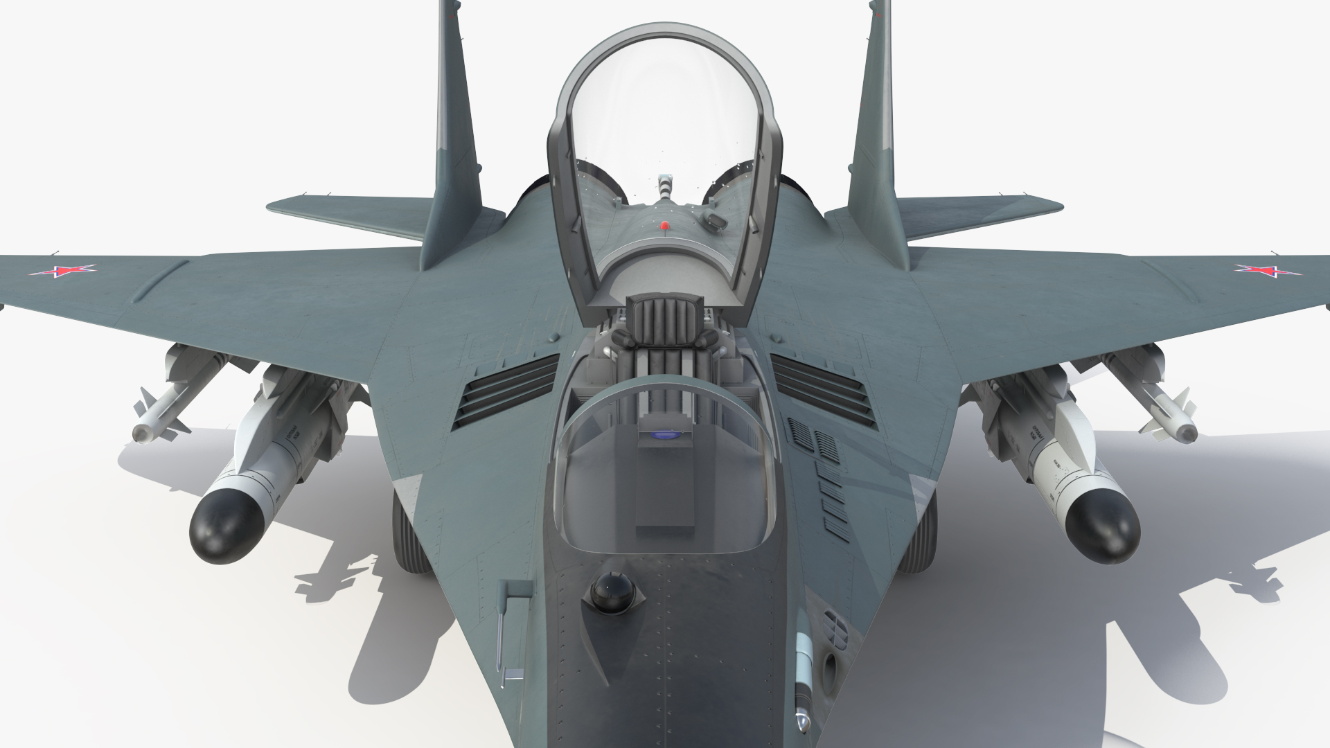 MiG 29KR Fulcrum D Russian Navy with Armament Rigged 3D