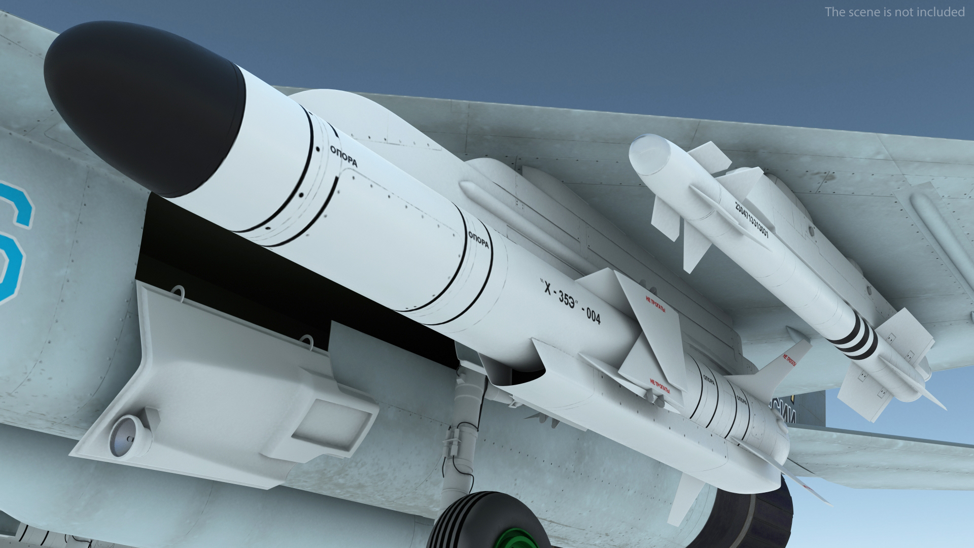 MiG 29KR Fulcrum D Russian Navy with Armament Rigged 3D