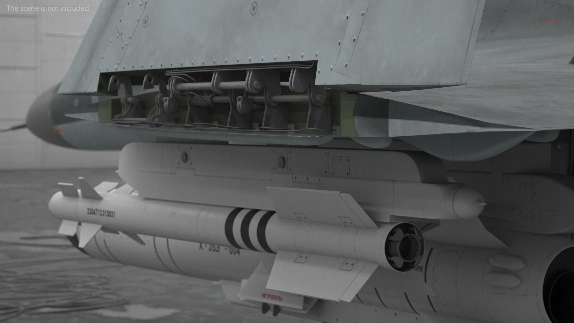 MiG 29KR Fulcrum D Russian Navy with Armament Rigged 3D
