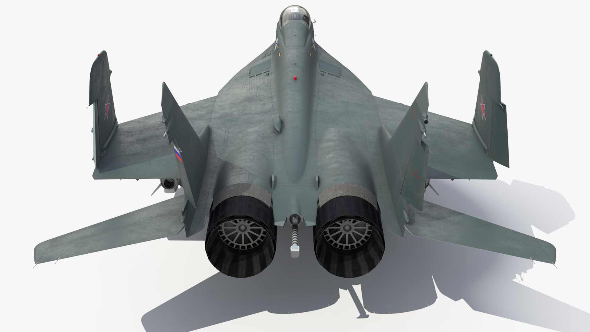 MiG 29KR Fulcrum D Russian Navy with Armament Rigged 3D