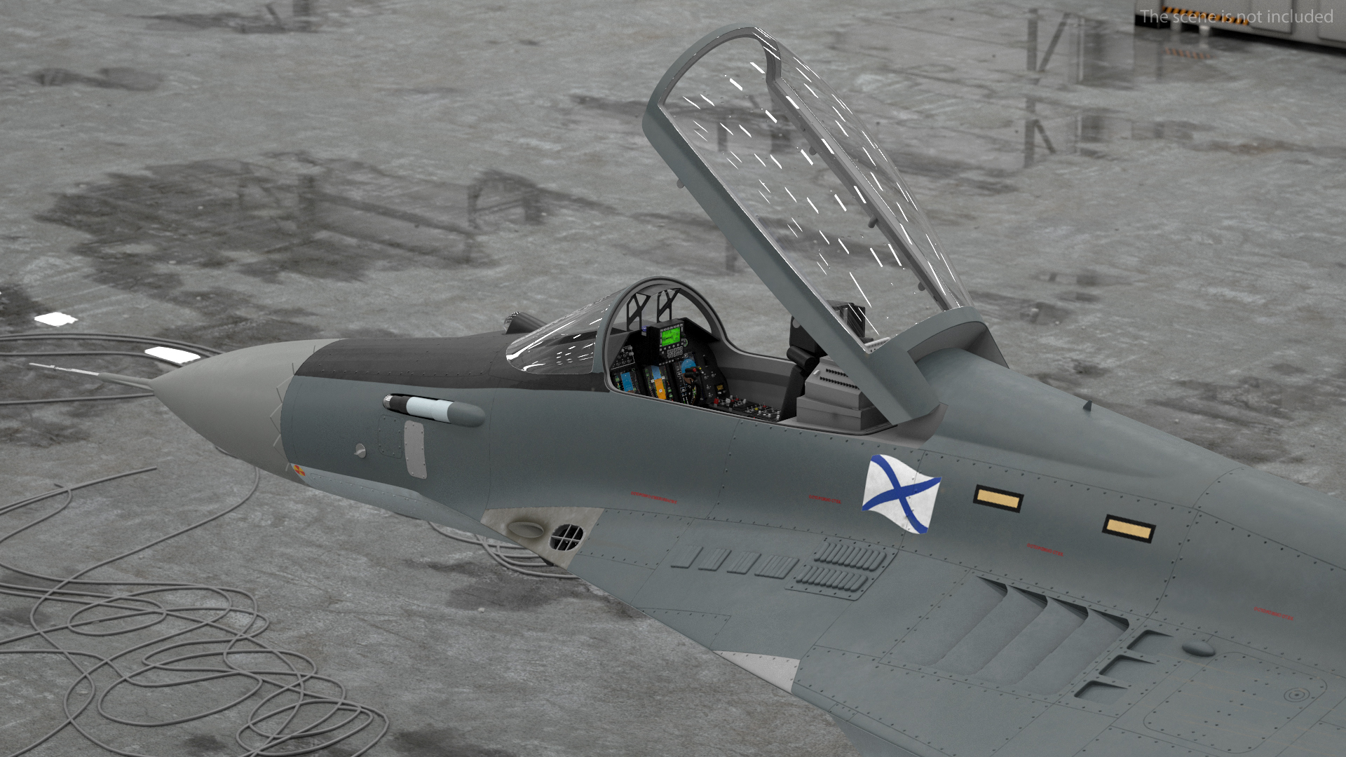 MiG 29KR Fulcrum D Russian Navy with Armament Rigged 3D
