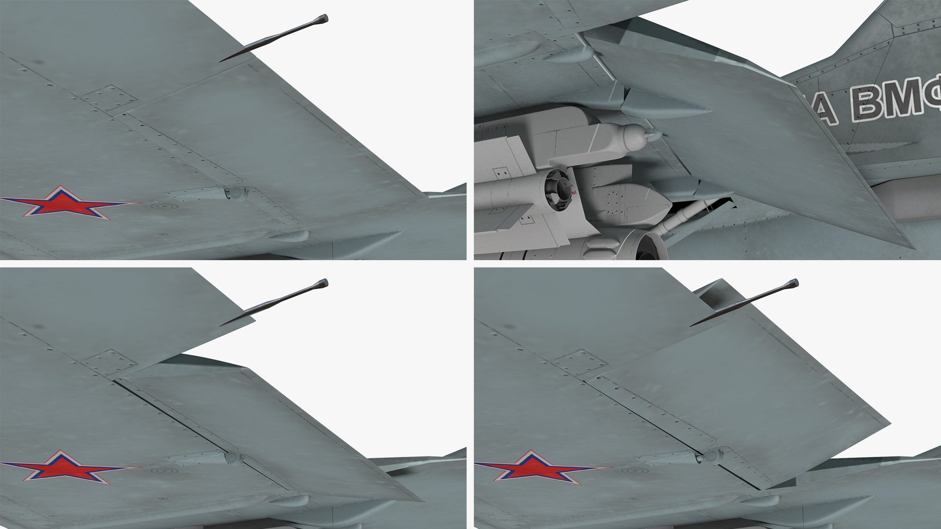 MiG 29KR Fulcrum D Russian Navy with Armament Rigged 3D