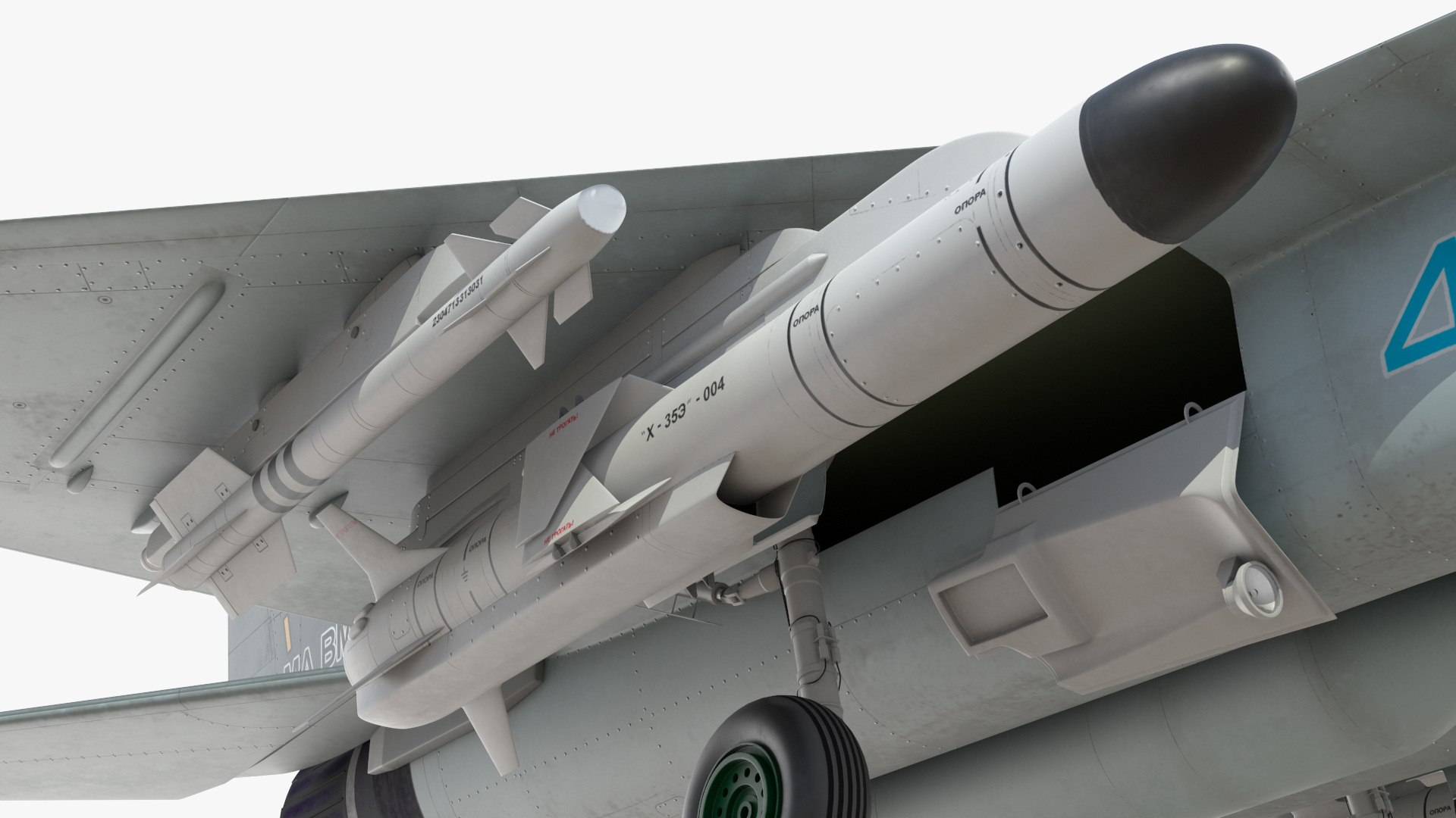 MiG 29KR Fulcrum D Russian Navy with Armament Rigged 3D