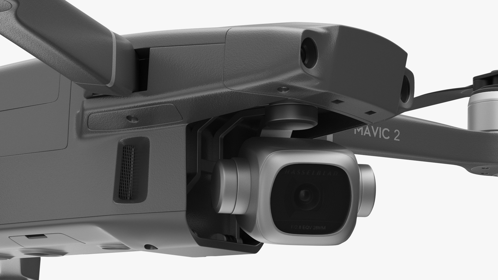 DJI Mavic 2 Pro Quadcopter with 4K Hasselblad Camera Rigged 3D model