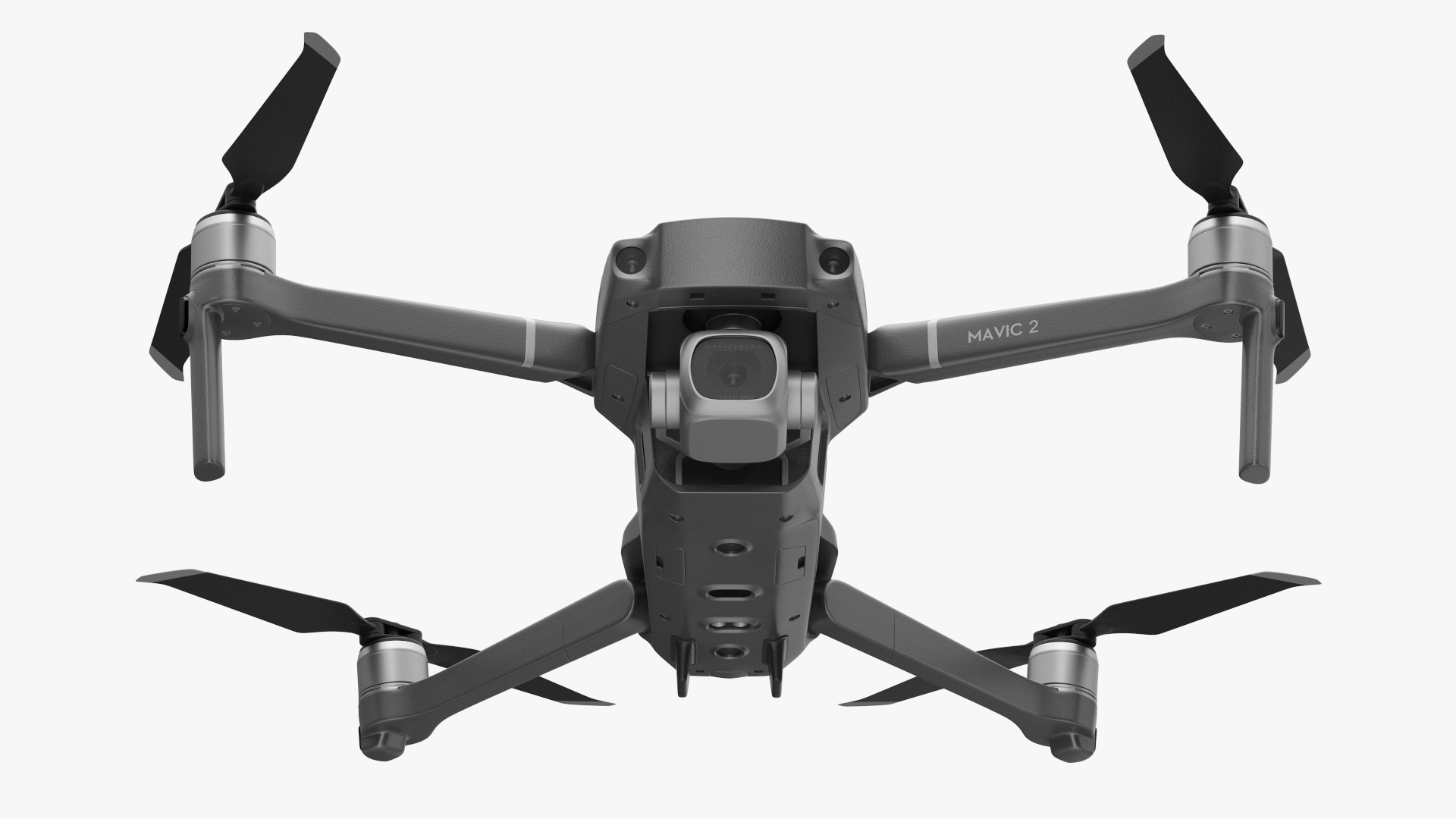 DJI Mavic 2 Pro Quadcopter with 4K Hasselblad Camera Rigged 3D model