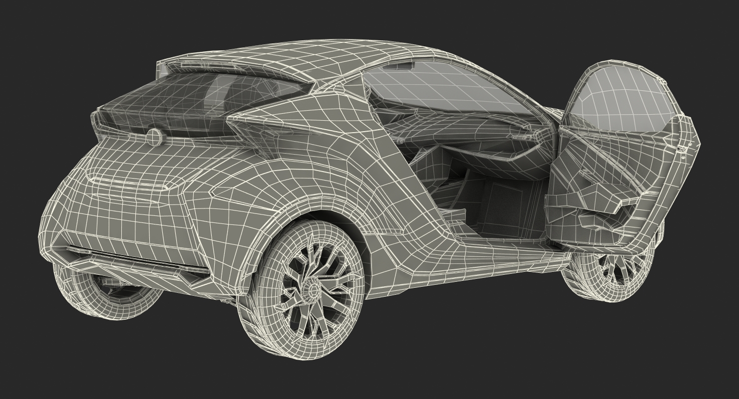 3D Concept Car Lexus LF-SA model