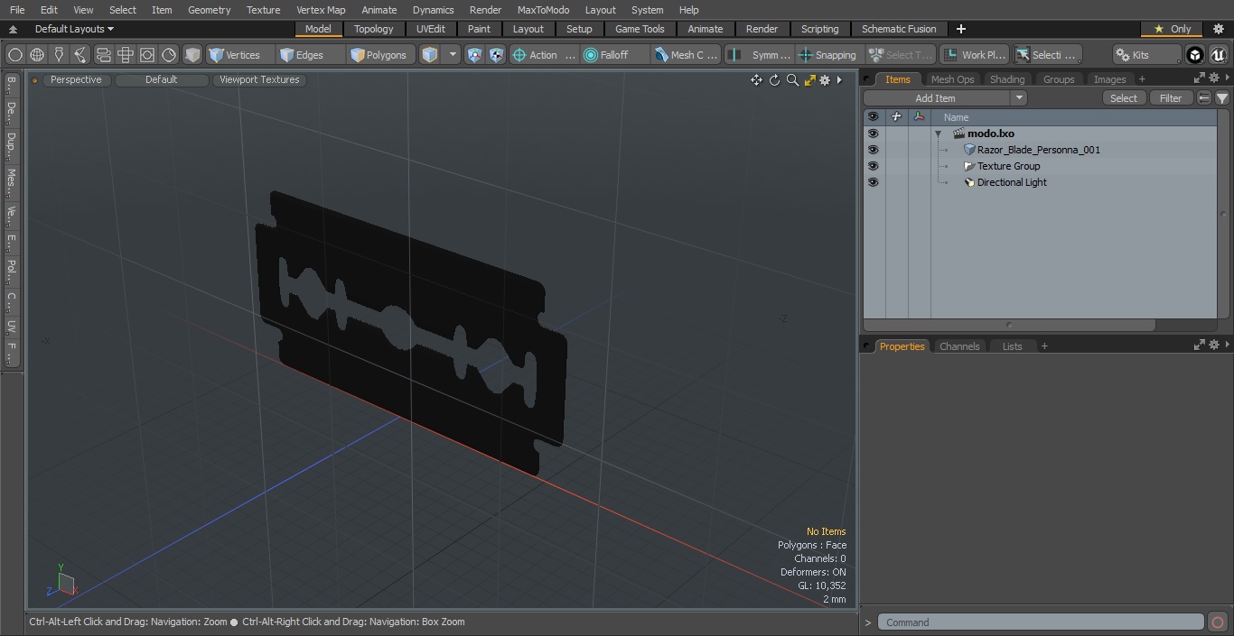 3D model Razor Blade Personna
