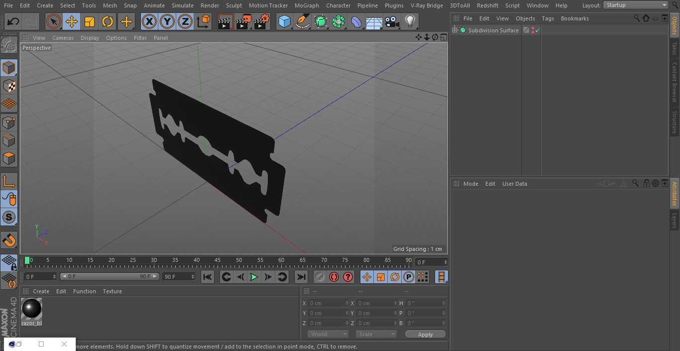 3D model Razor Blade Personna